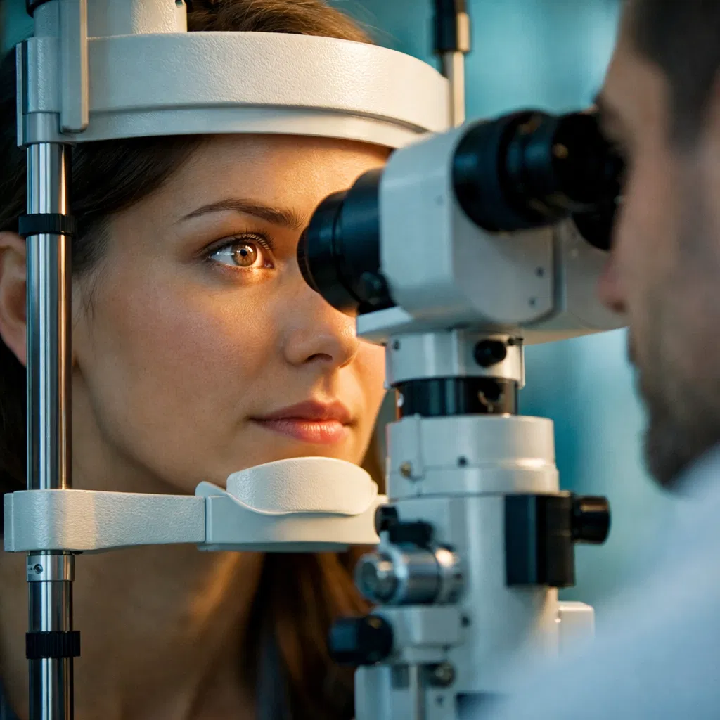Eye examination at Total EyeCare Center