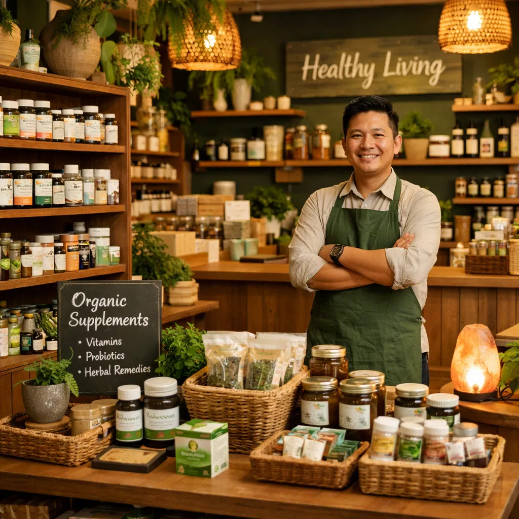 H&J Organic Shop interior