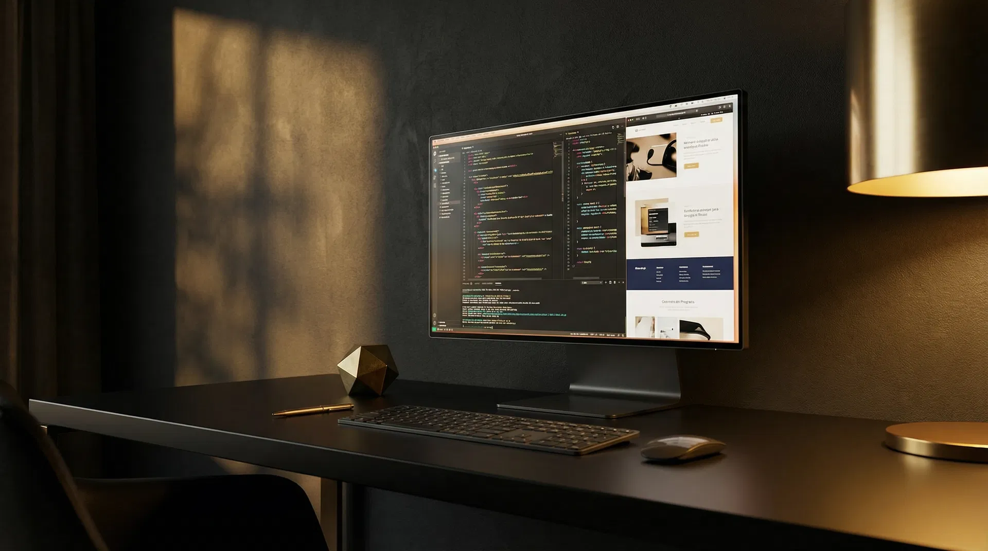 Premium web development workspace
