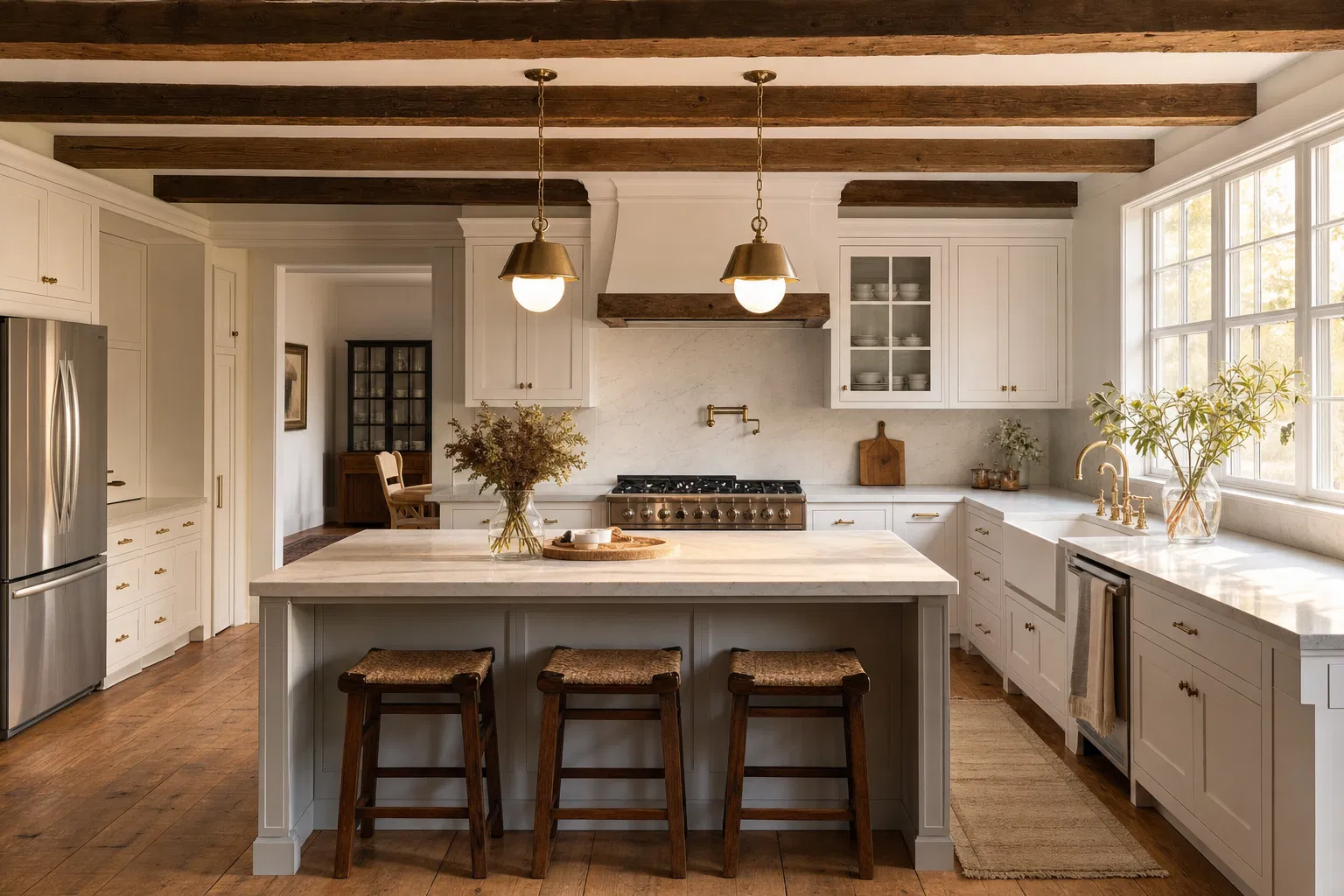 Renovated New England home interior
