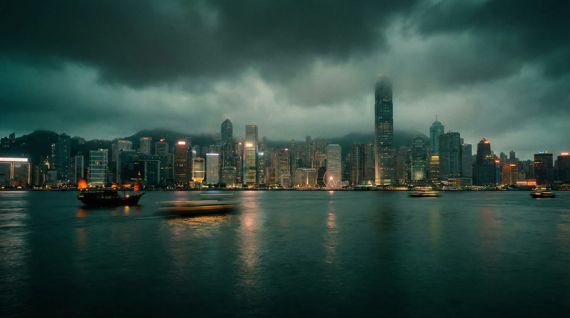 Victoria Harbour at twilight