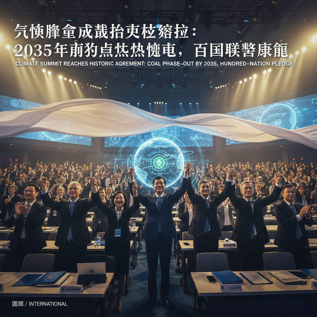 氣候峰會達成歷史性協議：2035 年前淘汰煤電，百國聯署承諾