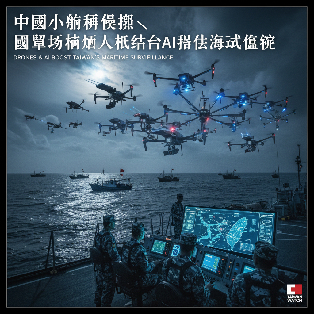 中國小船頻侵擾 國軍規劃無人機結合AI強化海域監控
