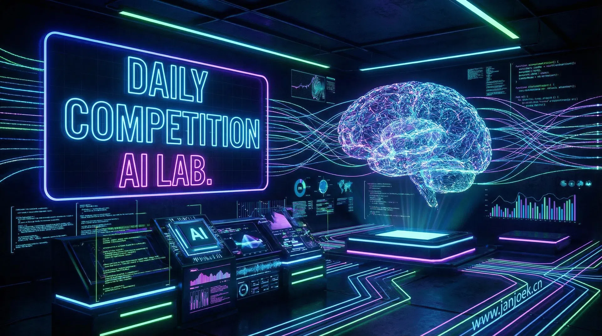 每日大赛AI实验室展示，AI技术创作工具