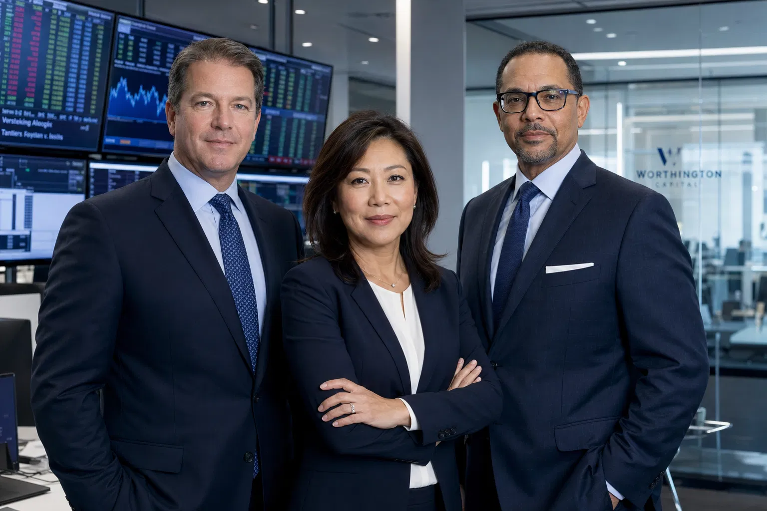 Medieval treasury vault transformed into a high-tech financial fortress with retro cartoon banker mascot