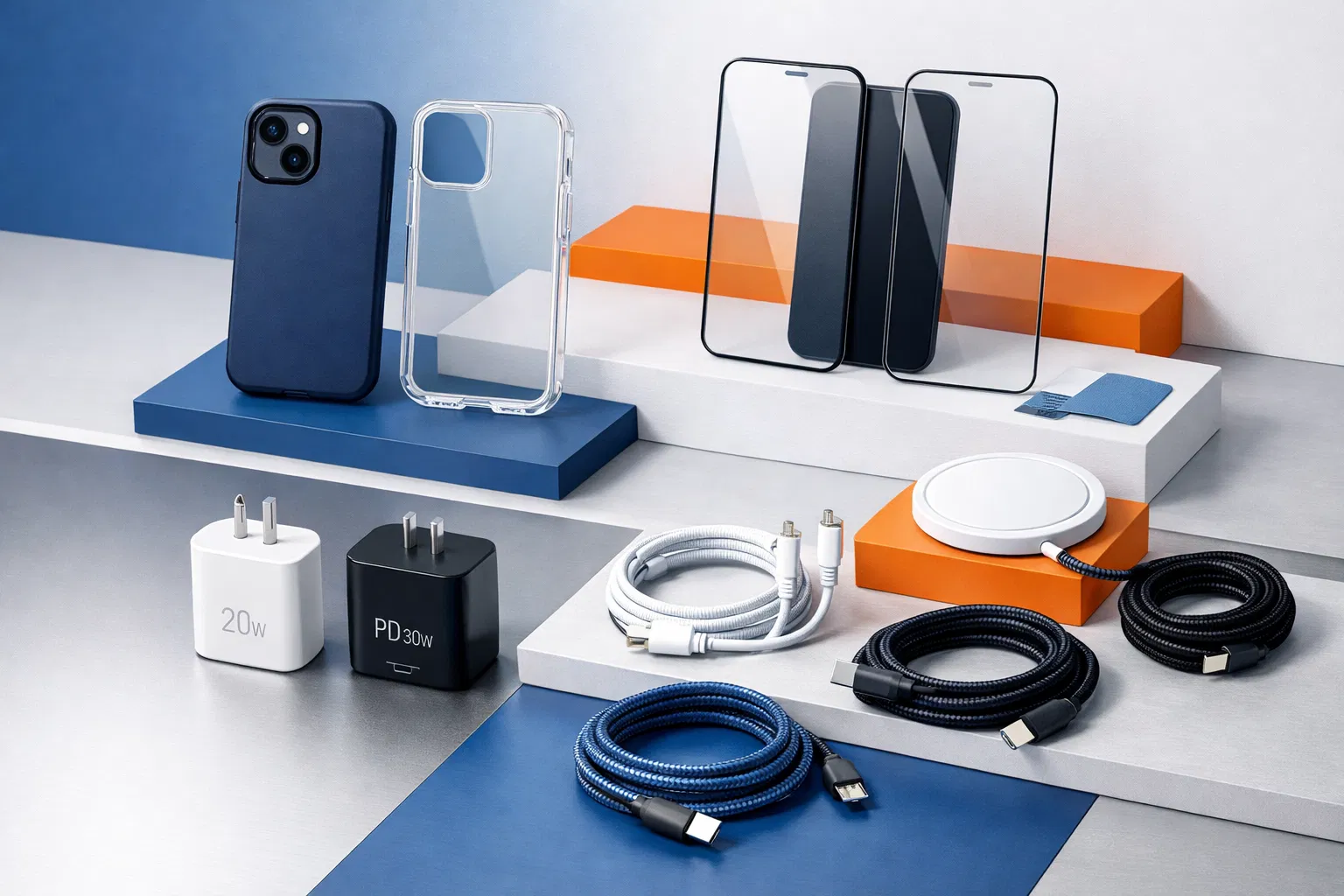 Phone accessories showcase