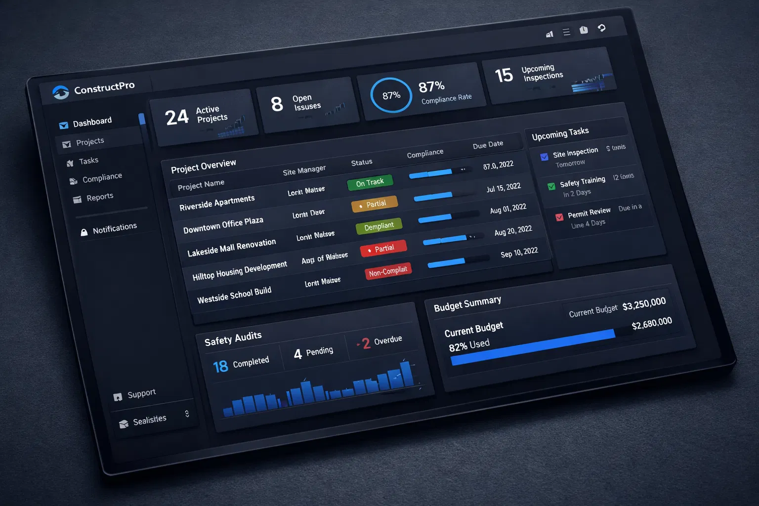 SubFlow dashboard