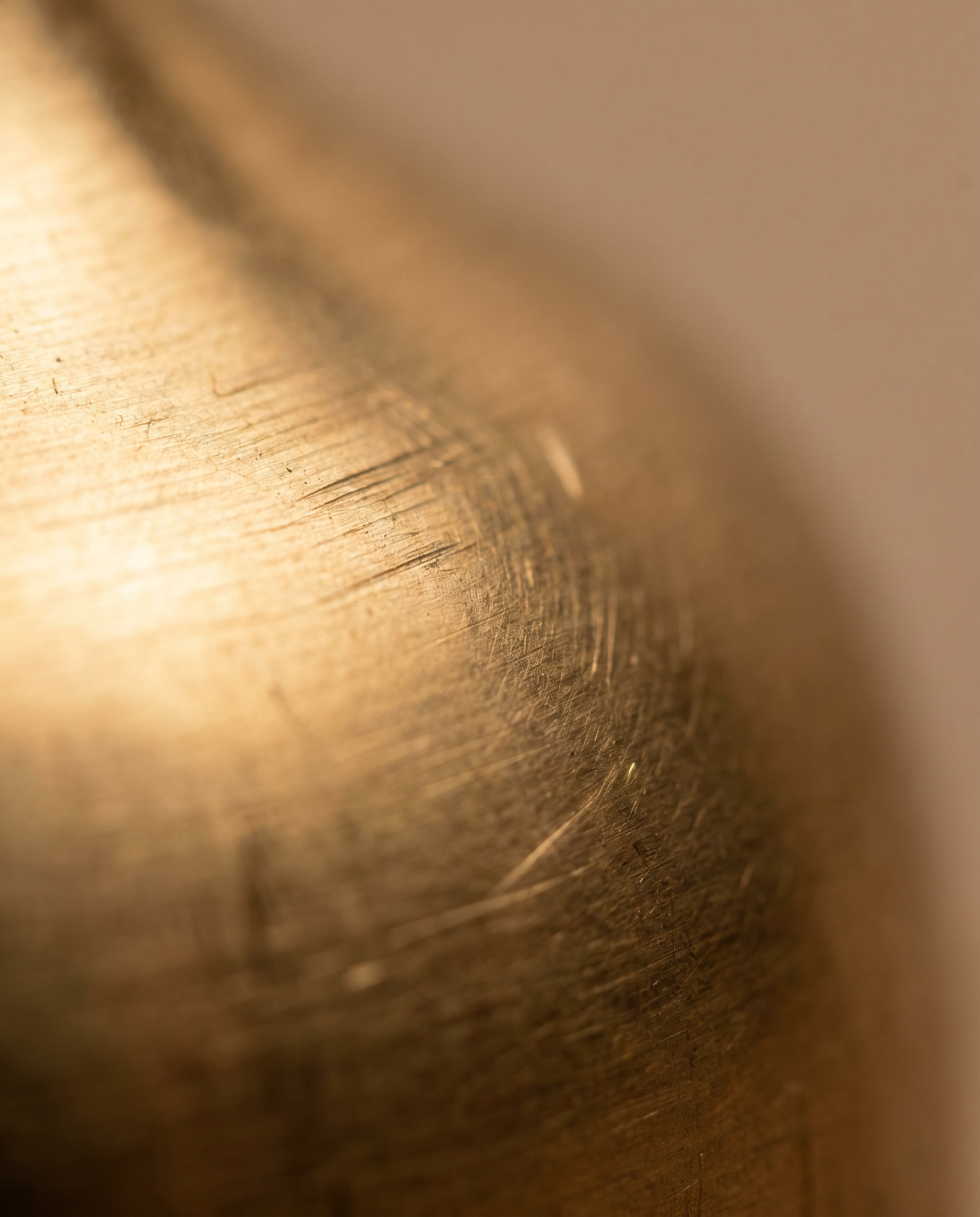 Unlacquered brass macro texture
