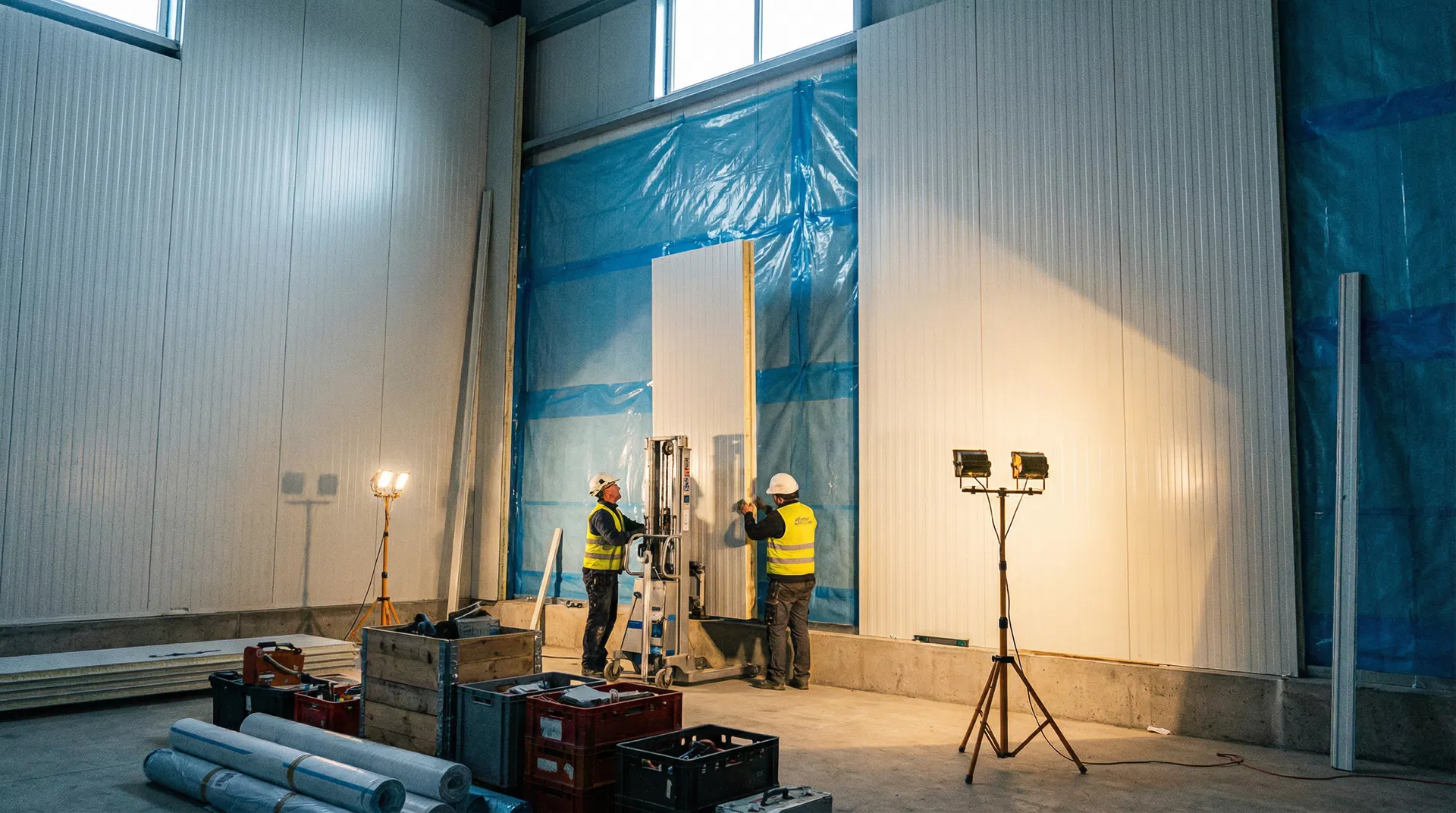 Tenant improvement work in progress