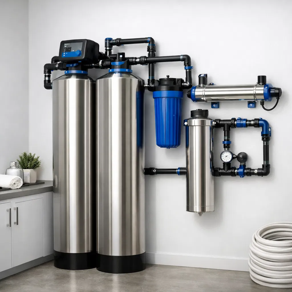 Professional whole-house water filtration system