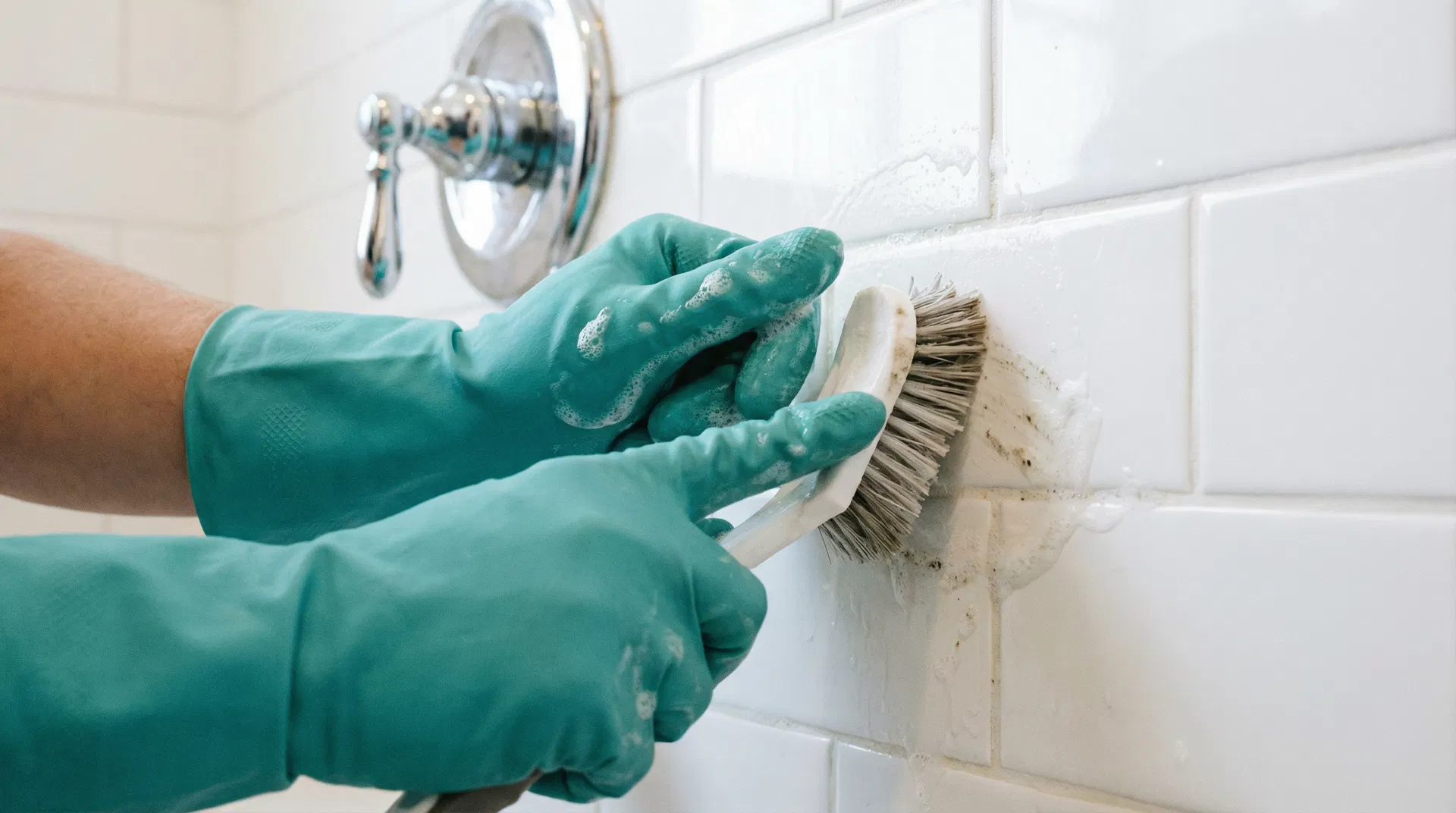 Clean, sparkling bathroom after a professional deep clean