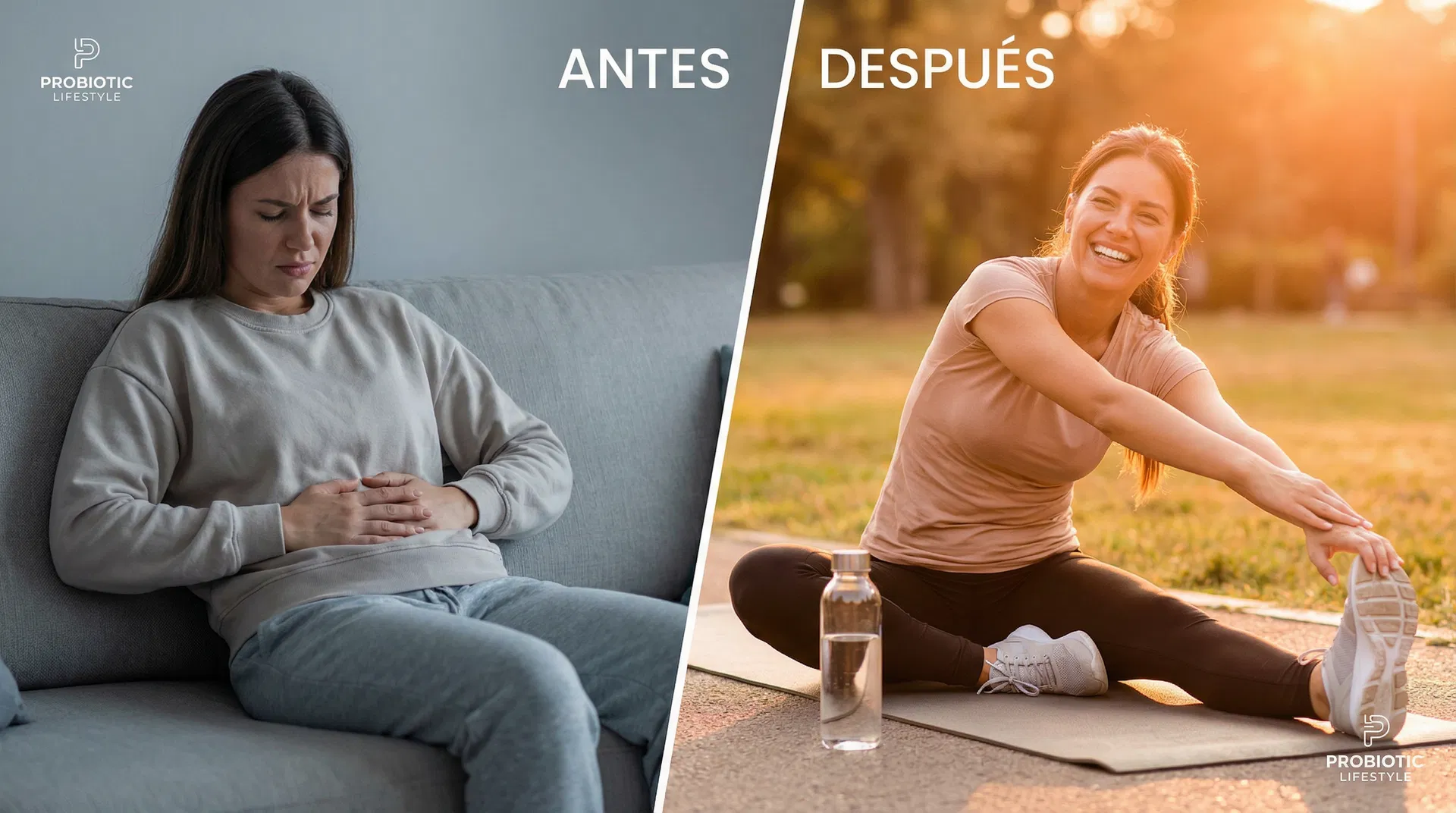 Antes y después de usar Gudú Probiótico