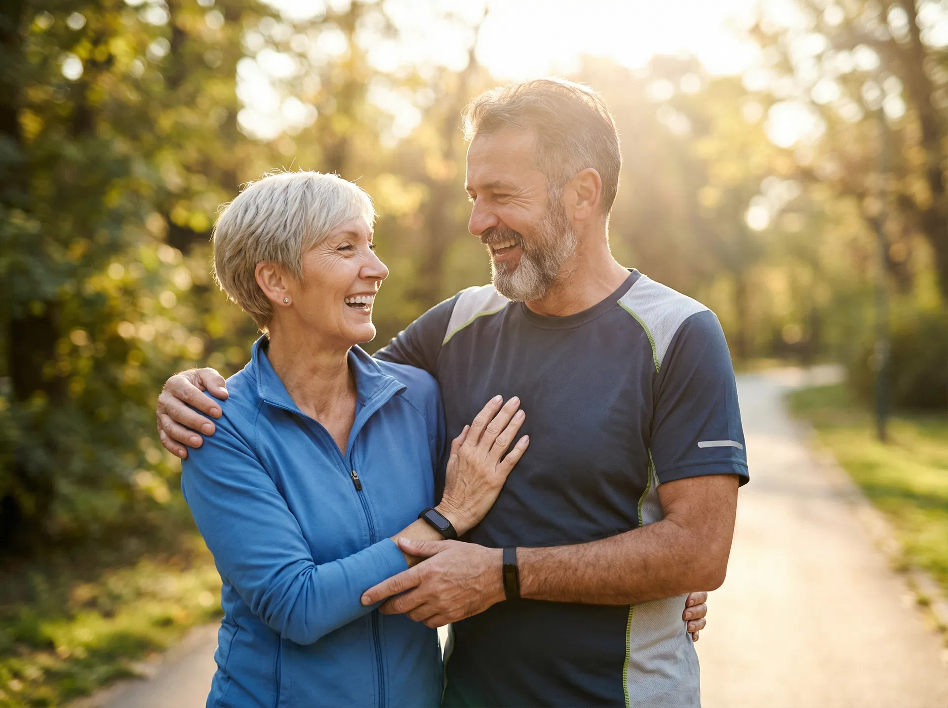 Happy couple after weight loss transformation
