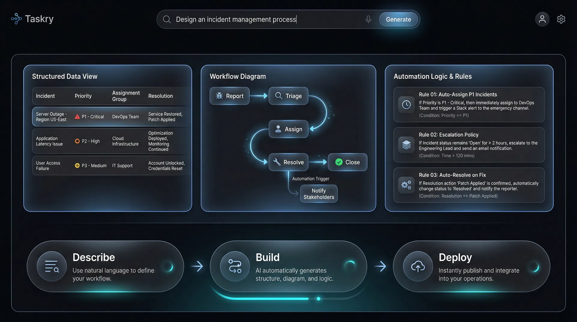 Describe it. Build it. Deploy it.