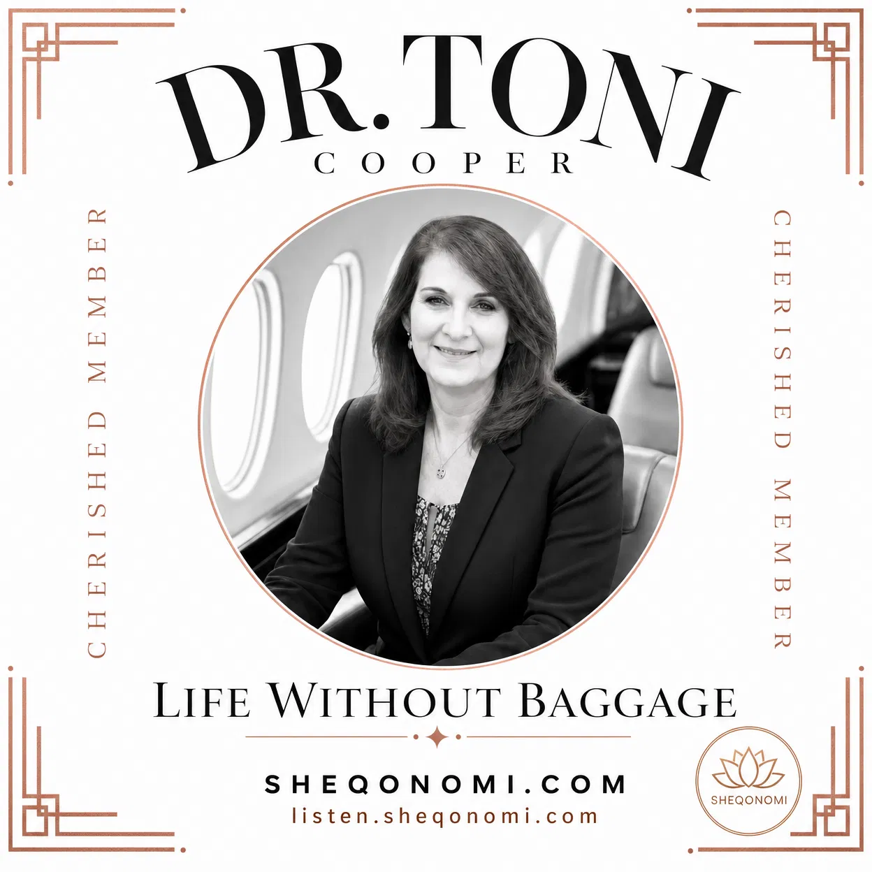 Dr. Toni Cooper SHEQONOMI Welcome Graphic