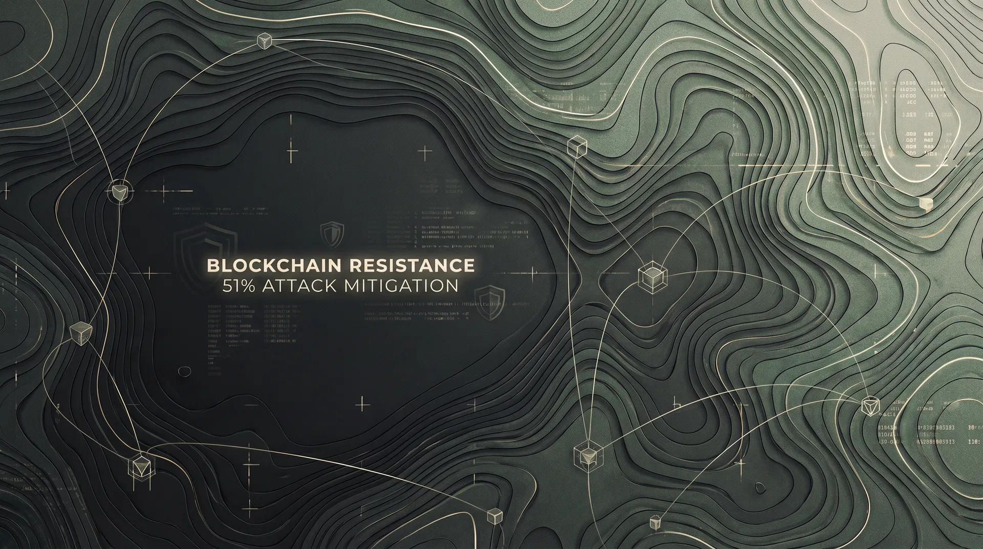 Topographic network security illustration