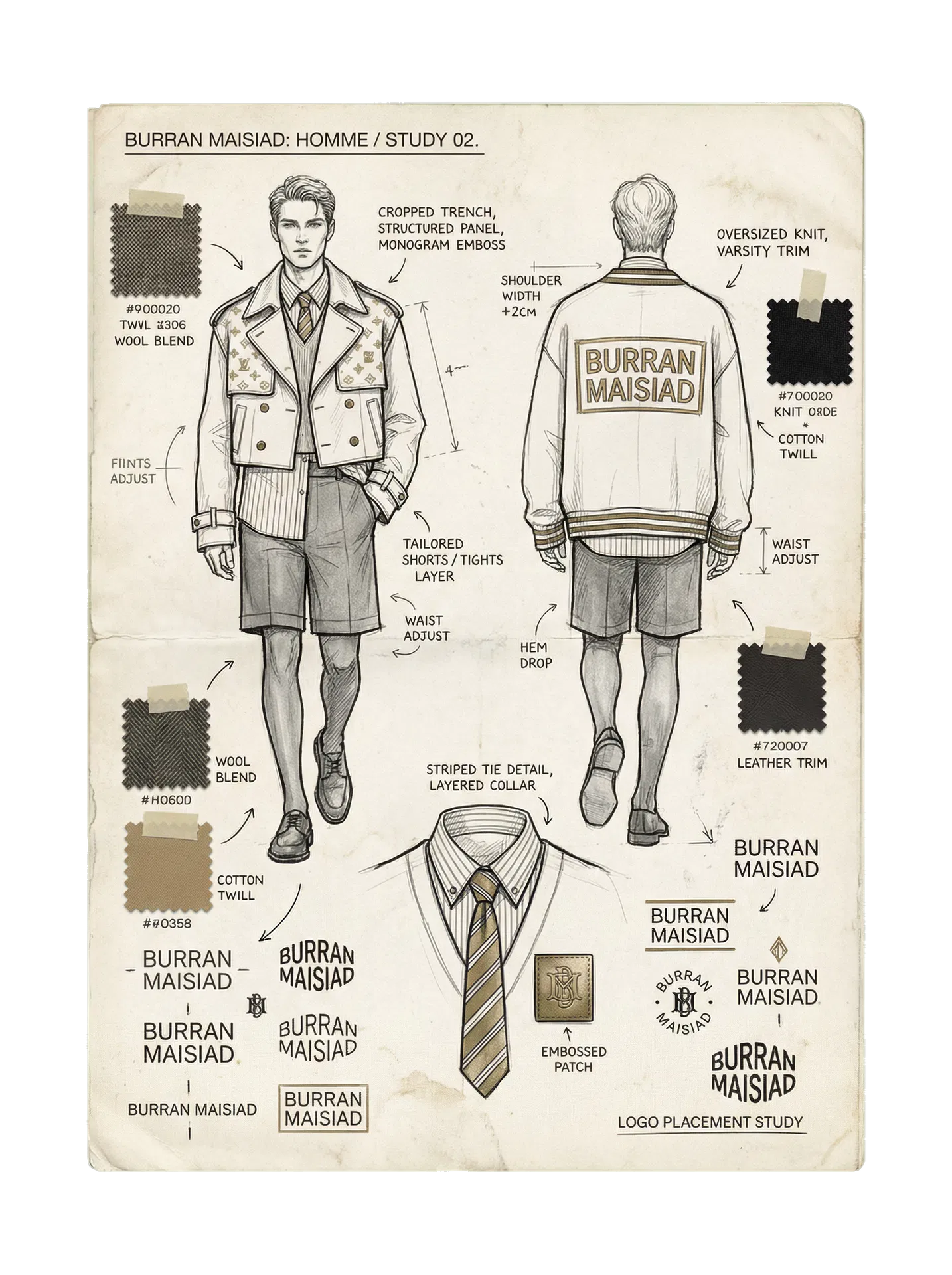 BURRAN MAISIAD second male sketch spread
