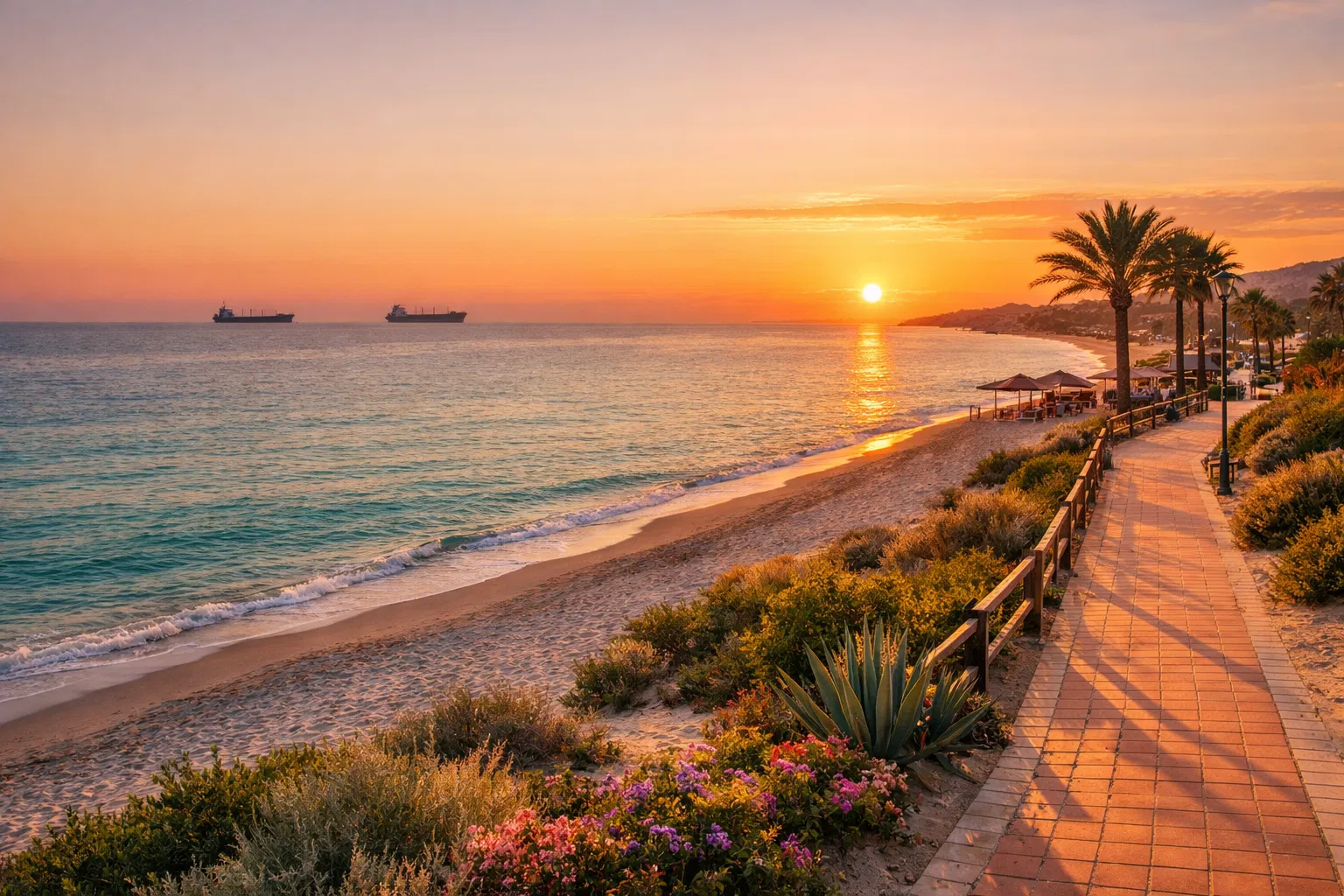 Vera-Playa Mediterranean sunset