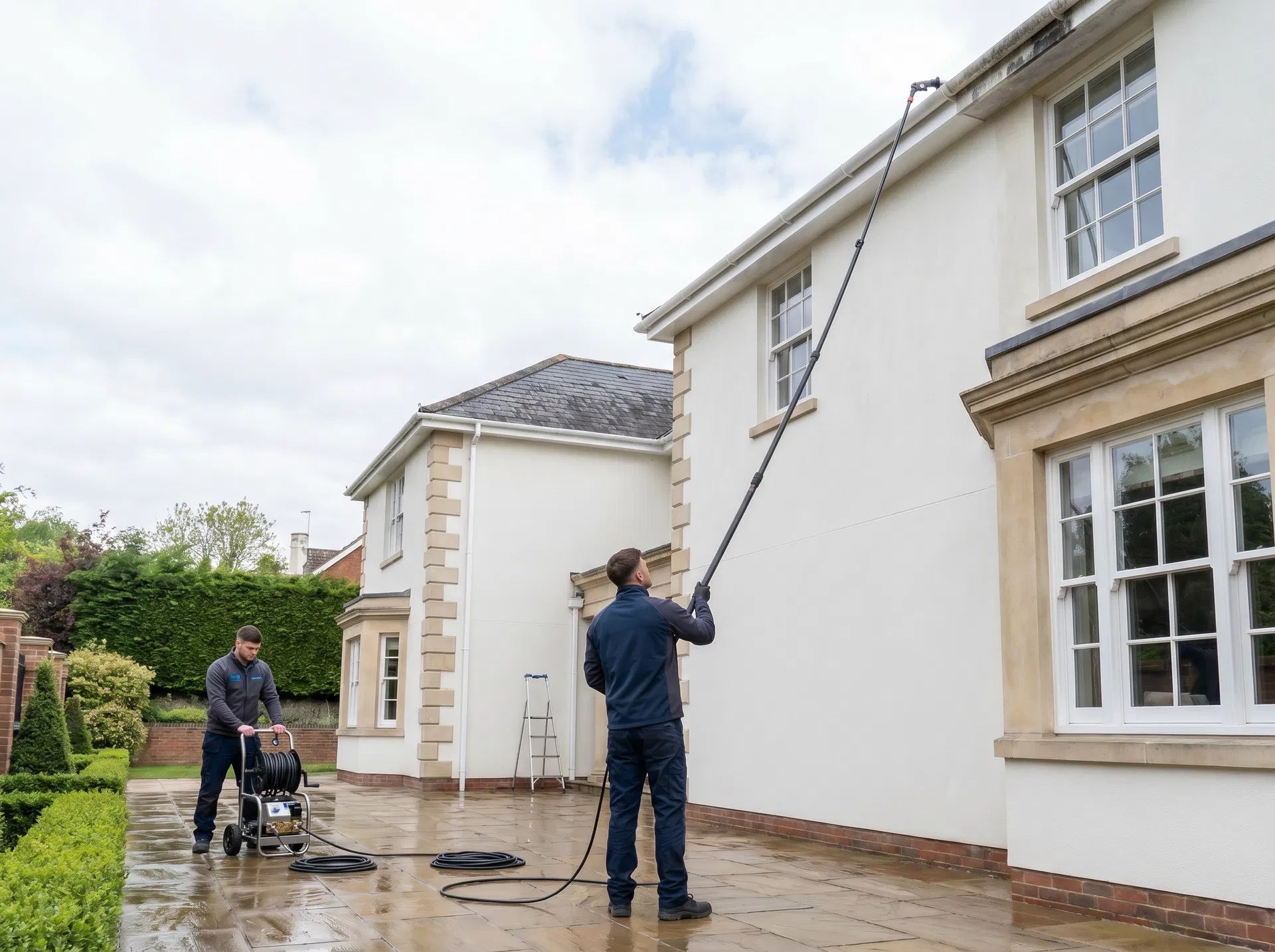 Gutter, fascia and soffit cleaning at a residential property