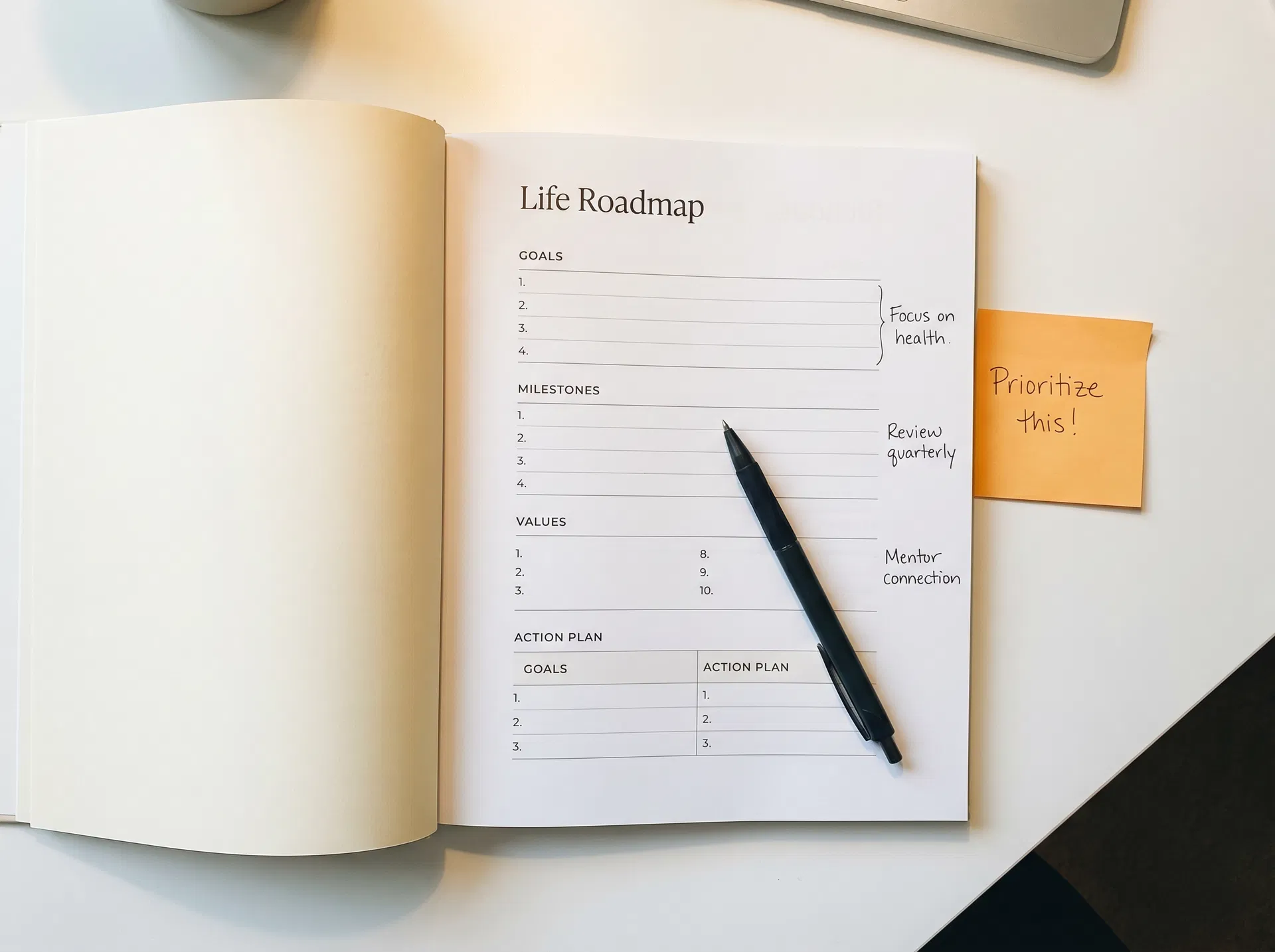 The Life Roadmap document