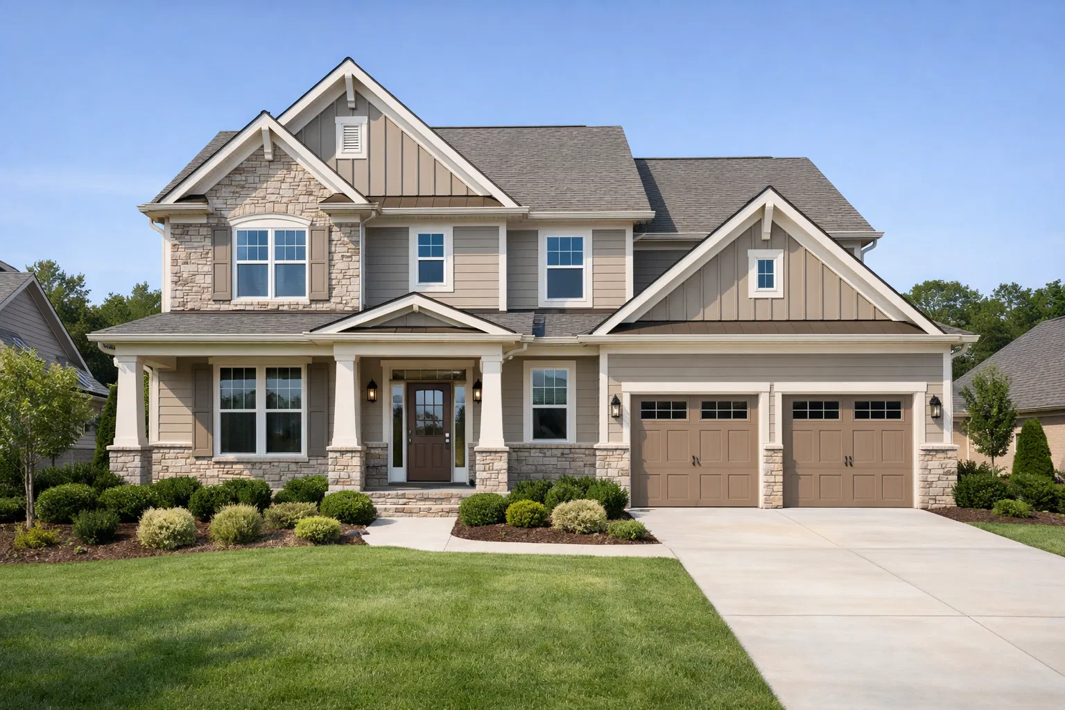 Georgia neighborhood at golden hour