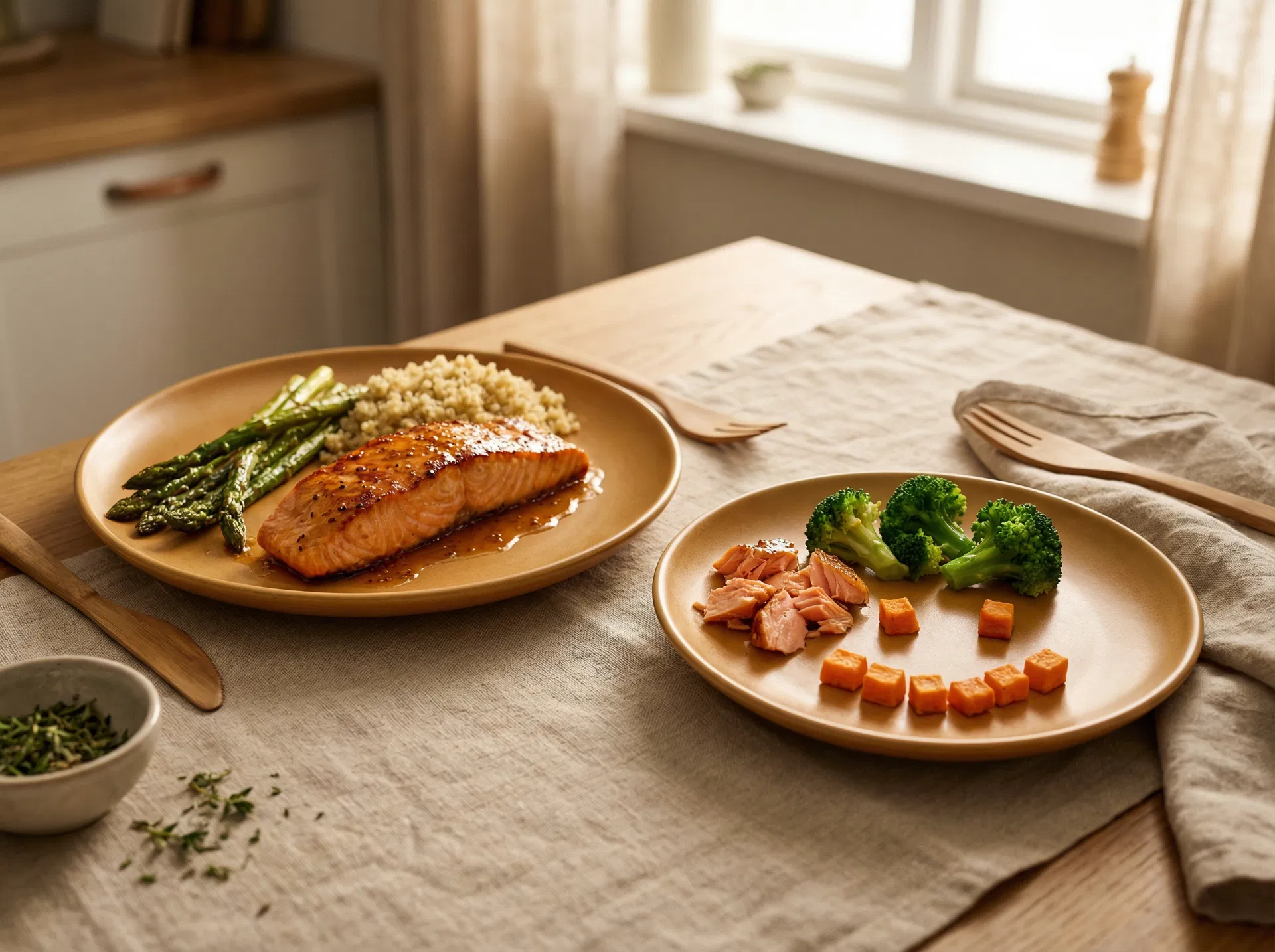 Honey-Mustard Glazed Salmon
