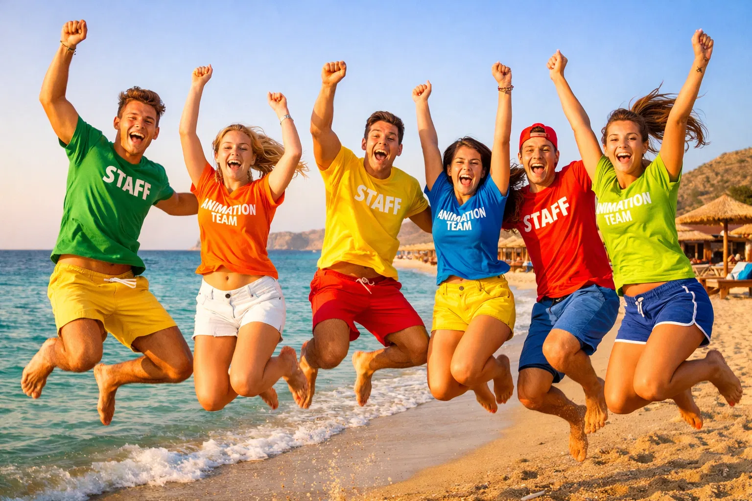 Animatori PopAway sulla spiaggia