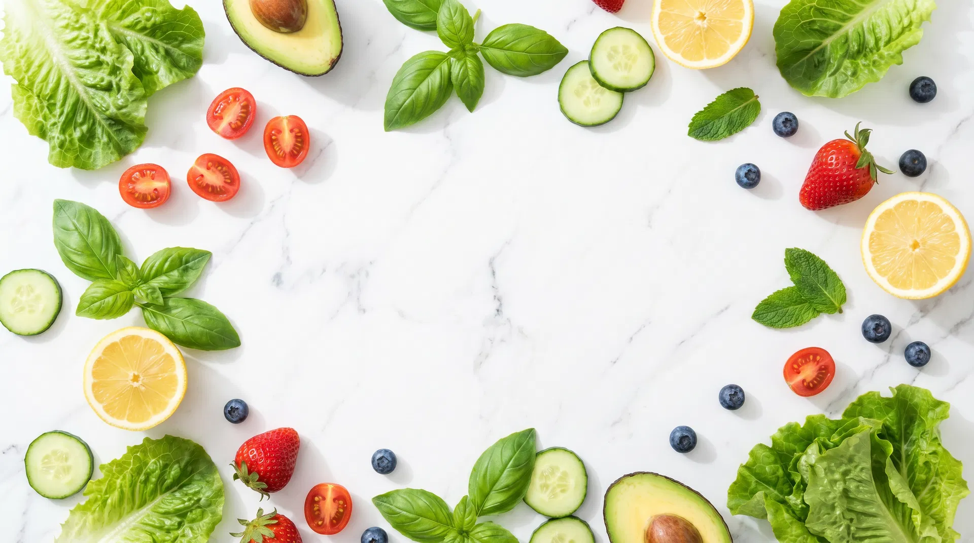Fresh vegetables and fruits background