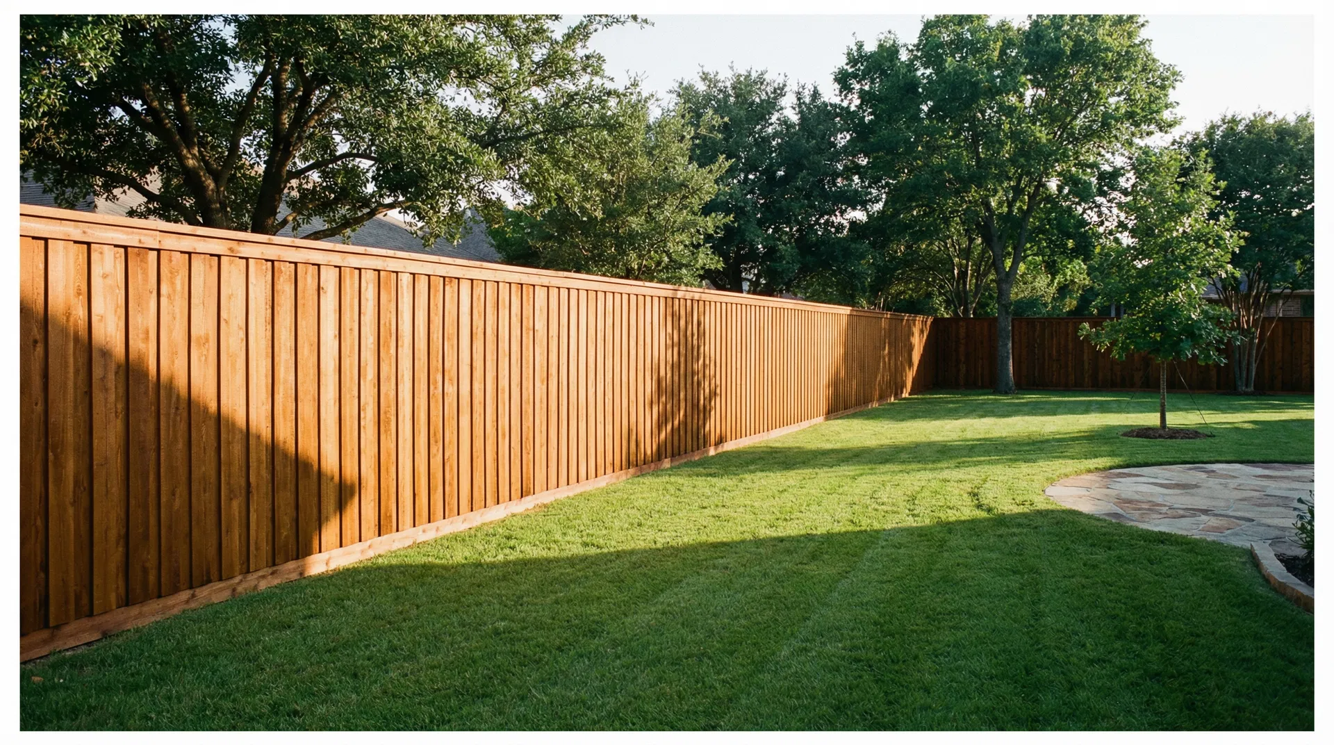 Beautiful cedar privacy fence