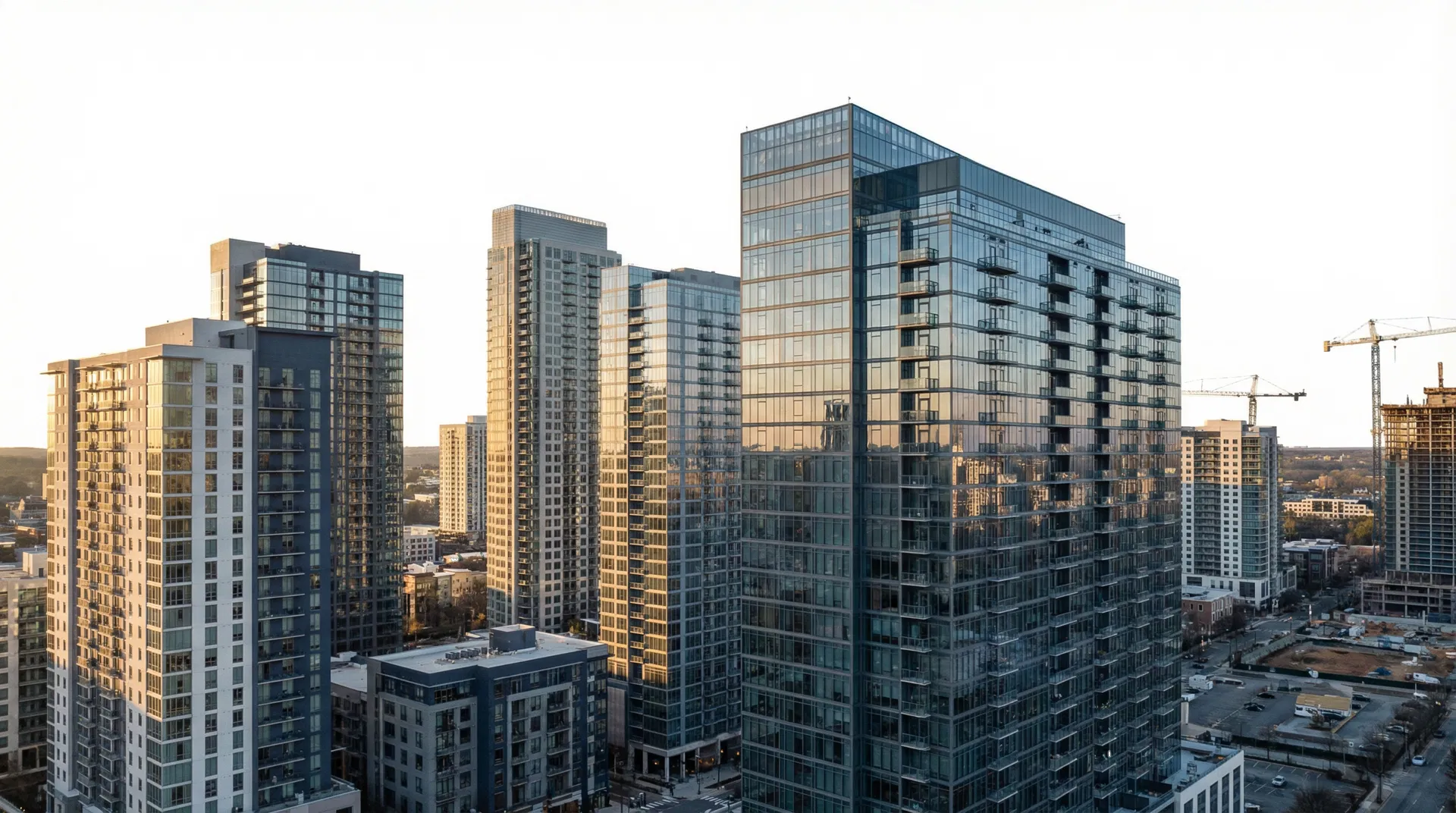 High-rise apartment buildings representing investment opportunities in emerging U.S. markets