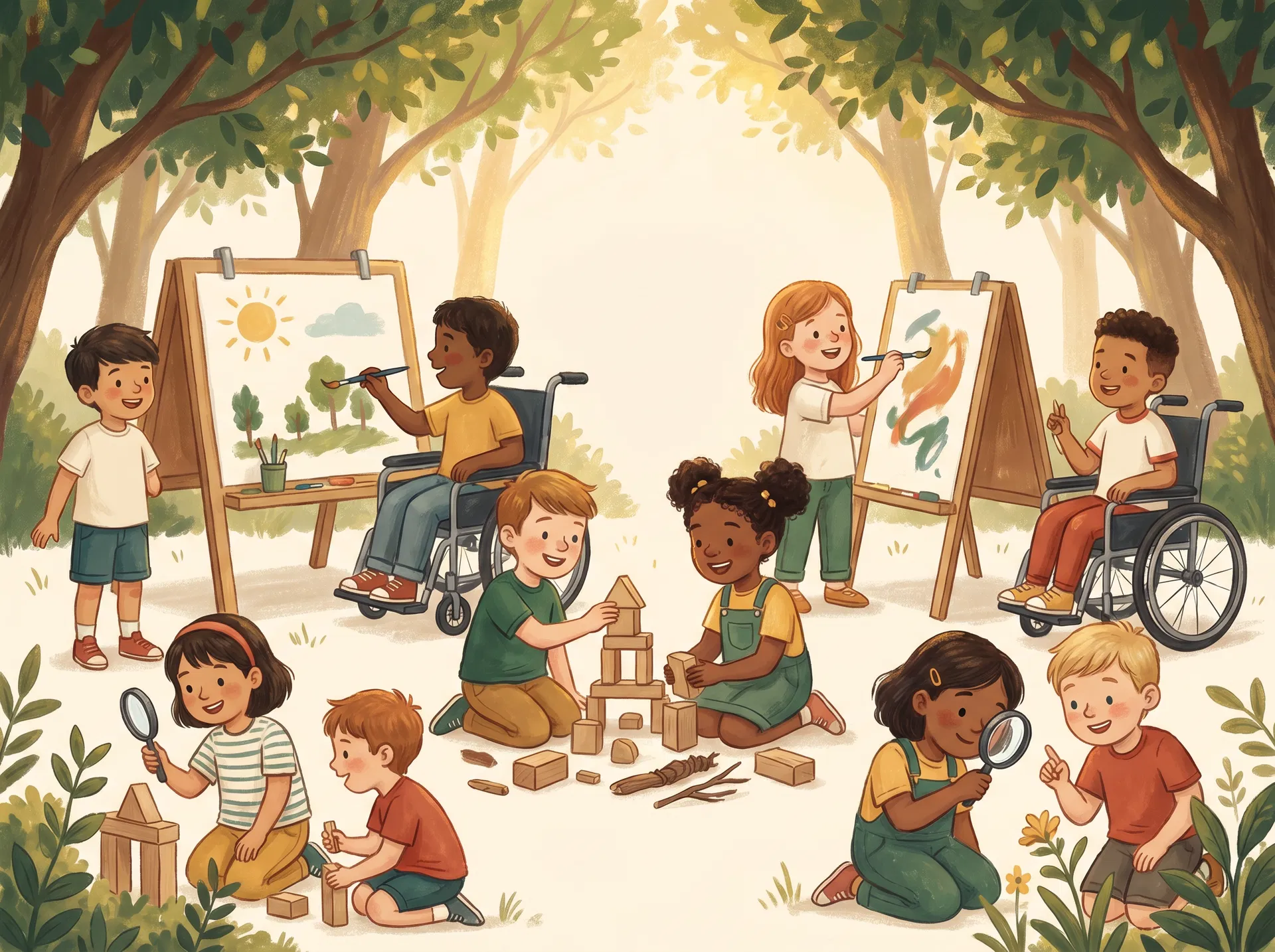 Children learning and growing together