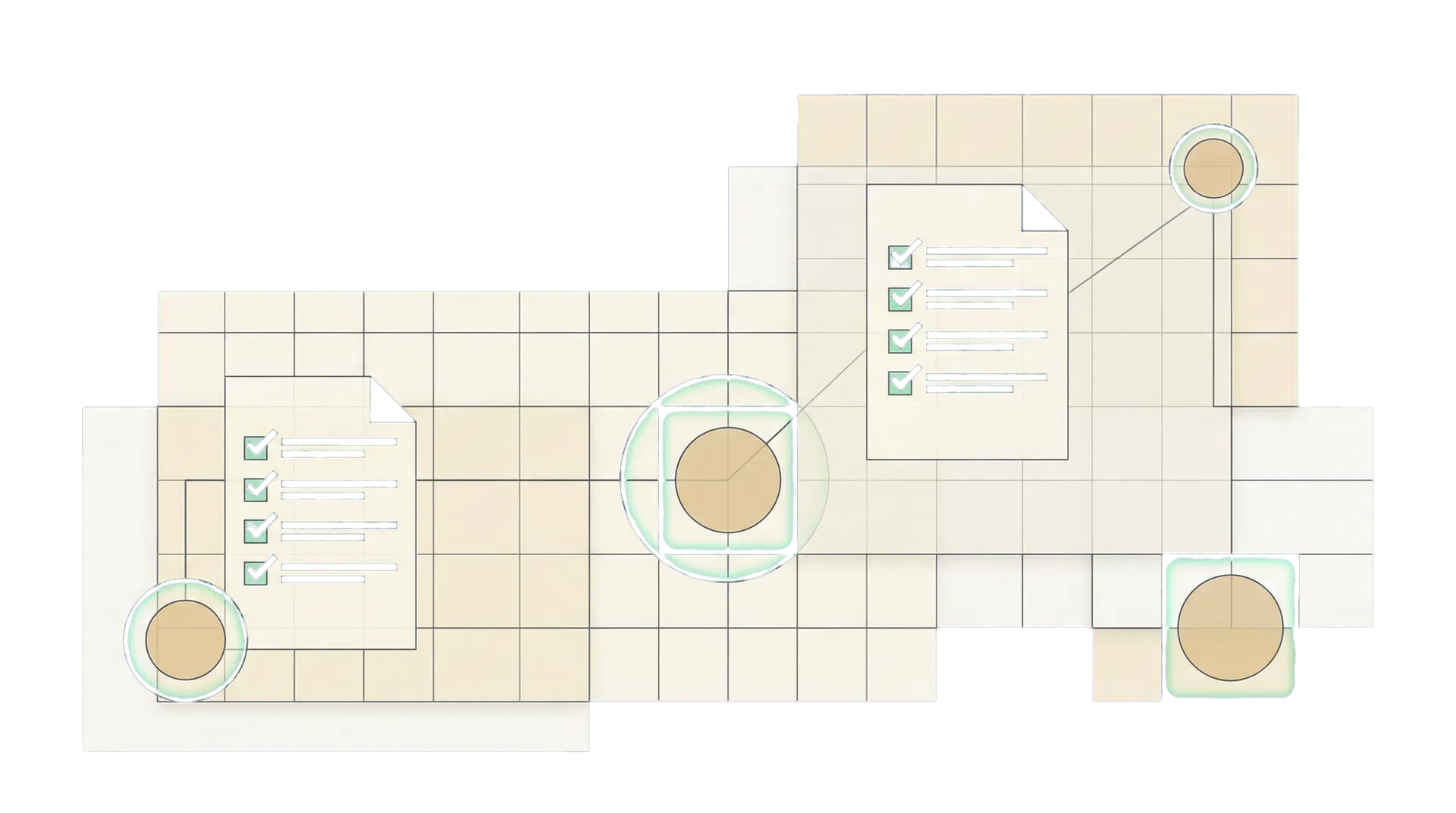 Ilustração editorial abstrata