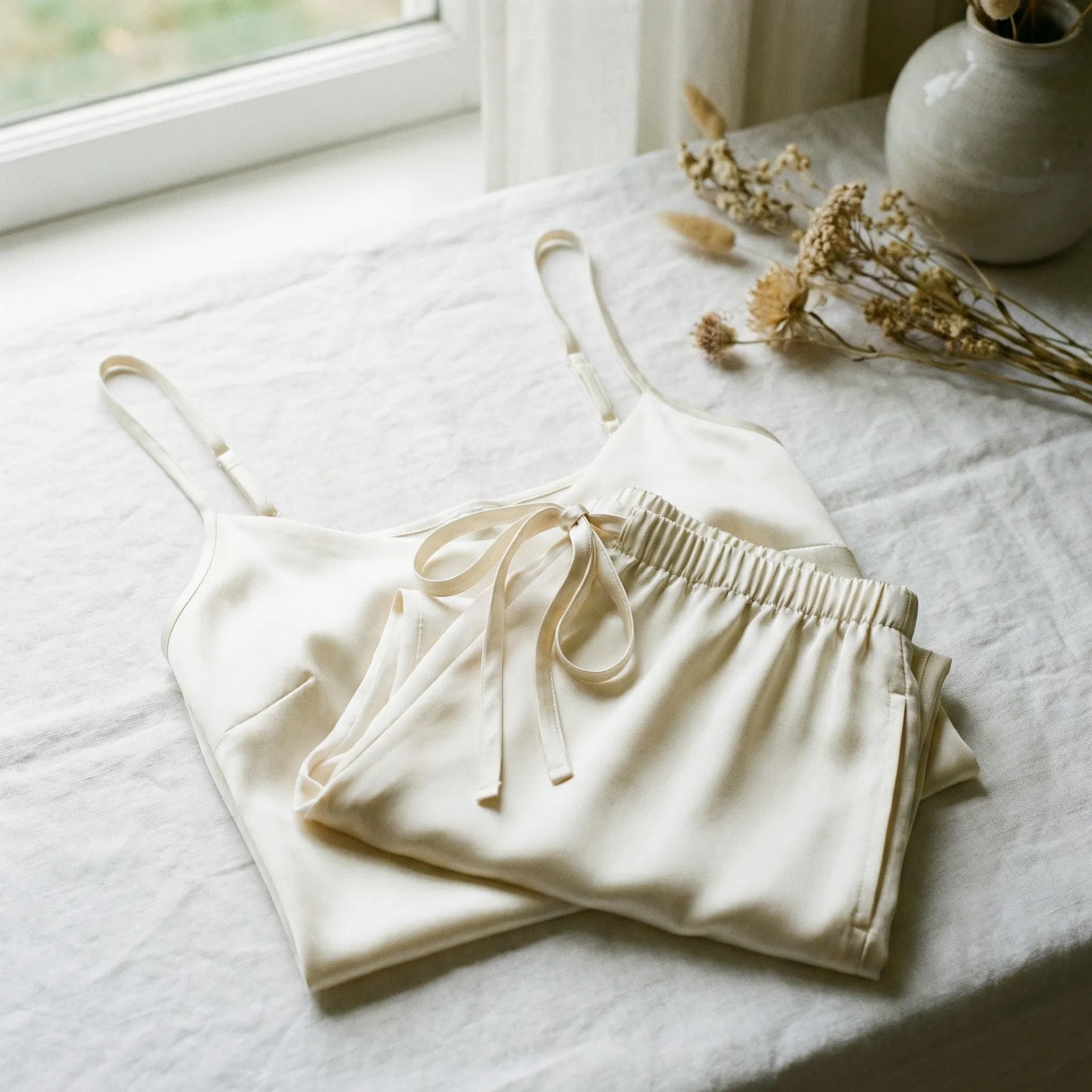 Silk Sleep Shorts Set