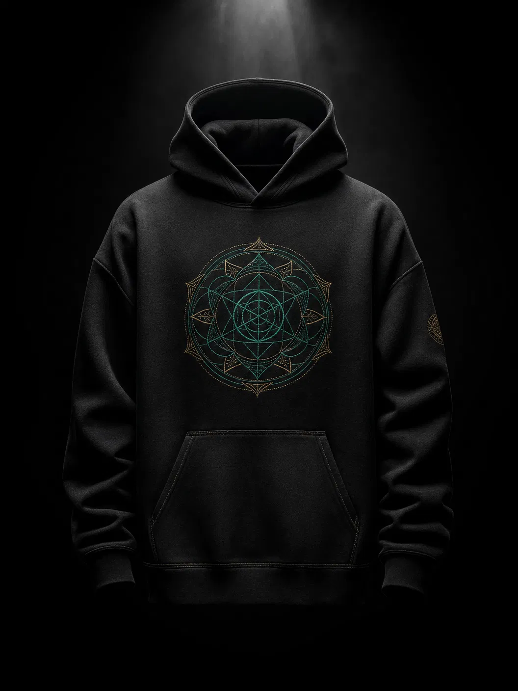 Mandala Embroidered Hoodie