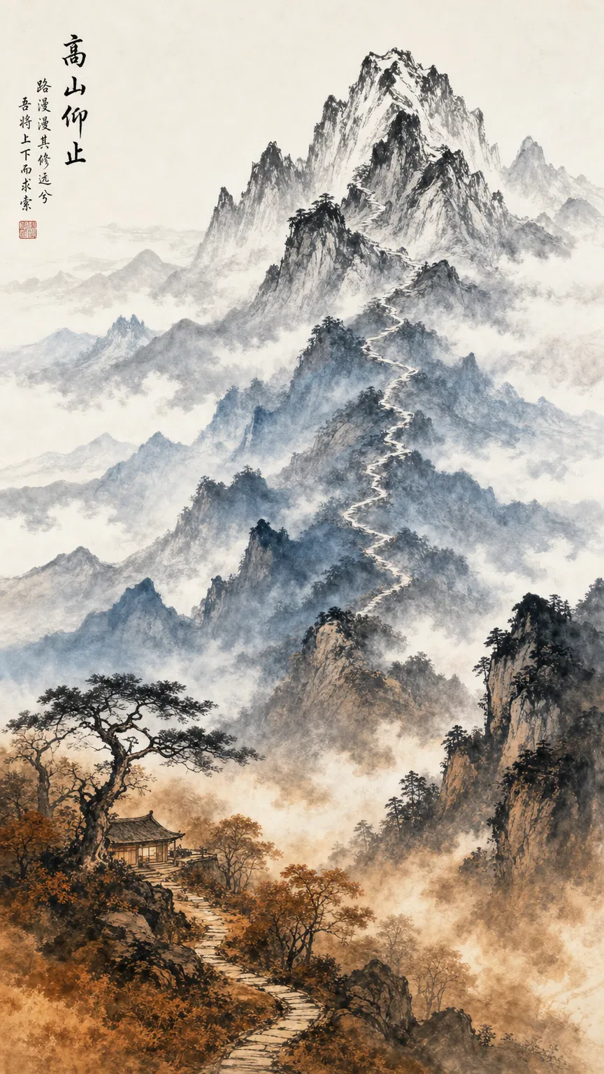 Shanshui mountain landscape