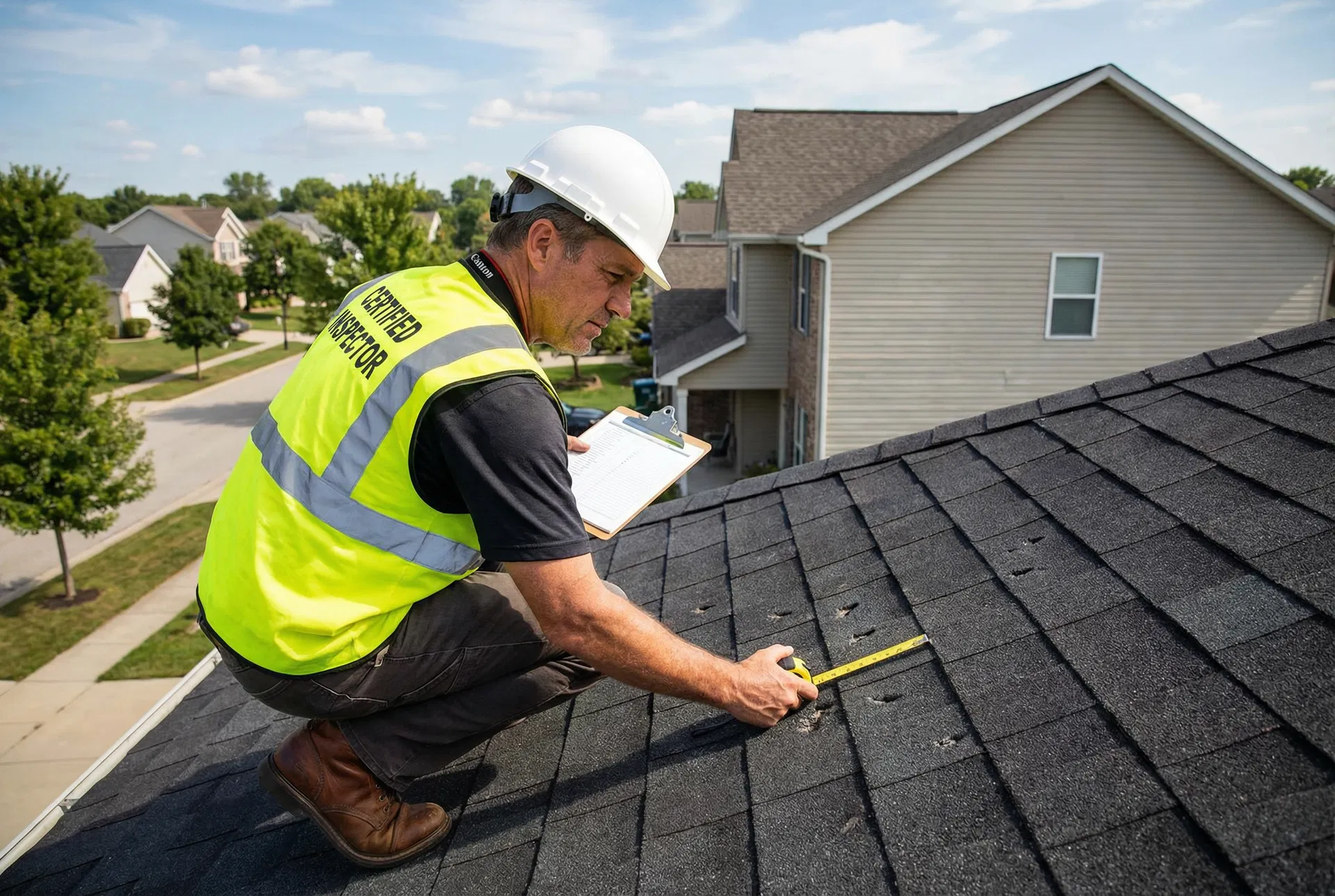 Certified roof inspector