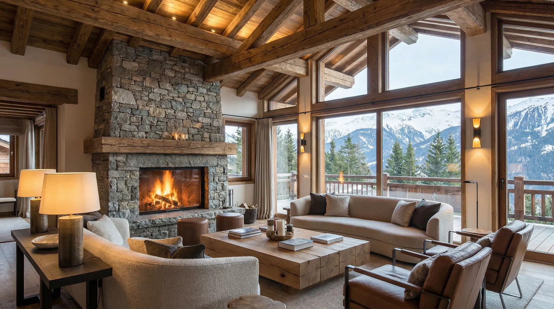 Séjour double hauteur