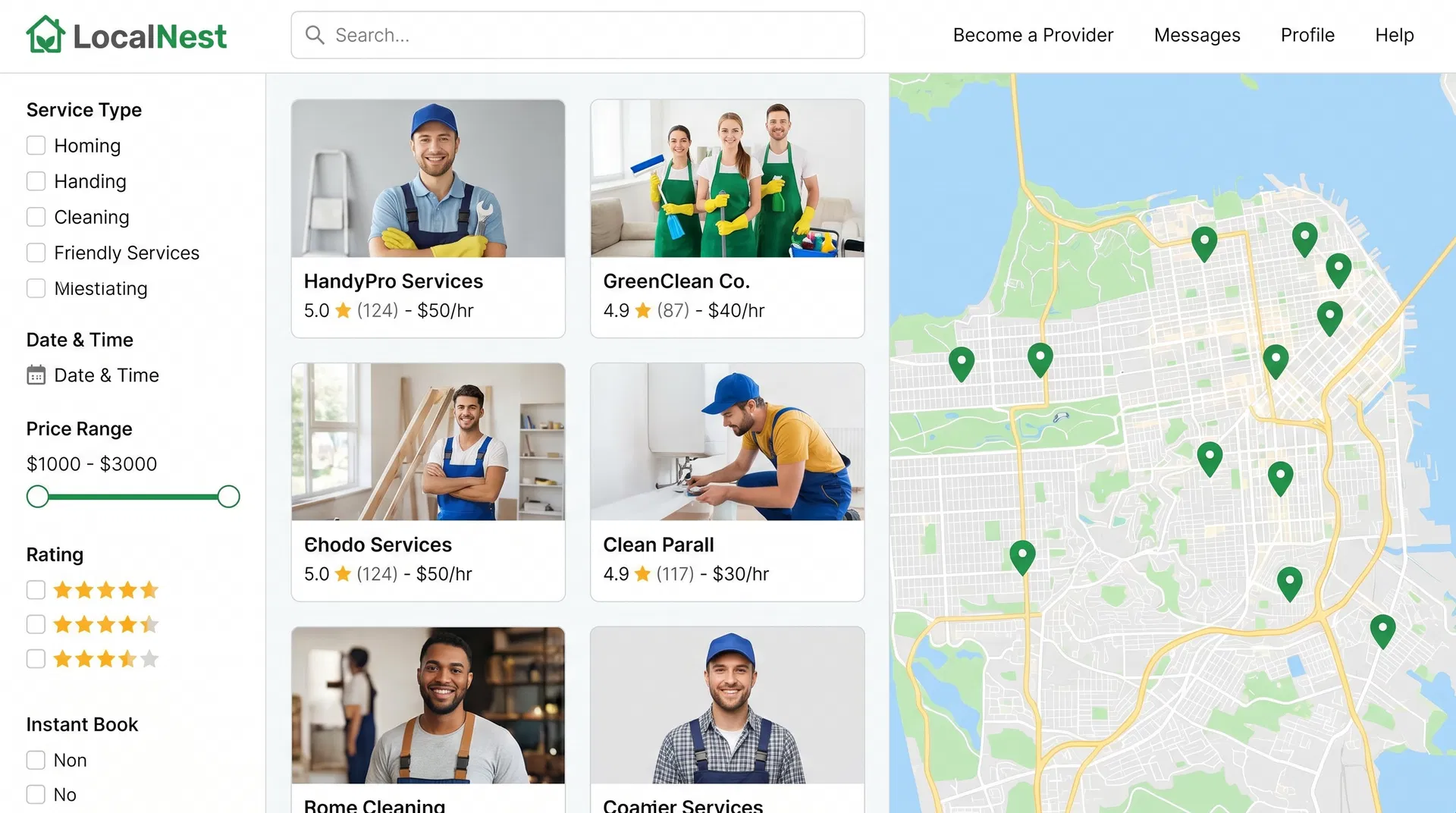 LocalNest Service Marketplace