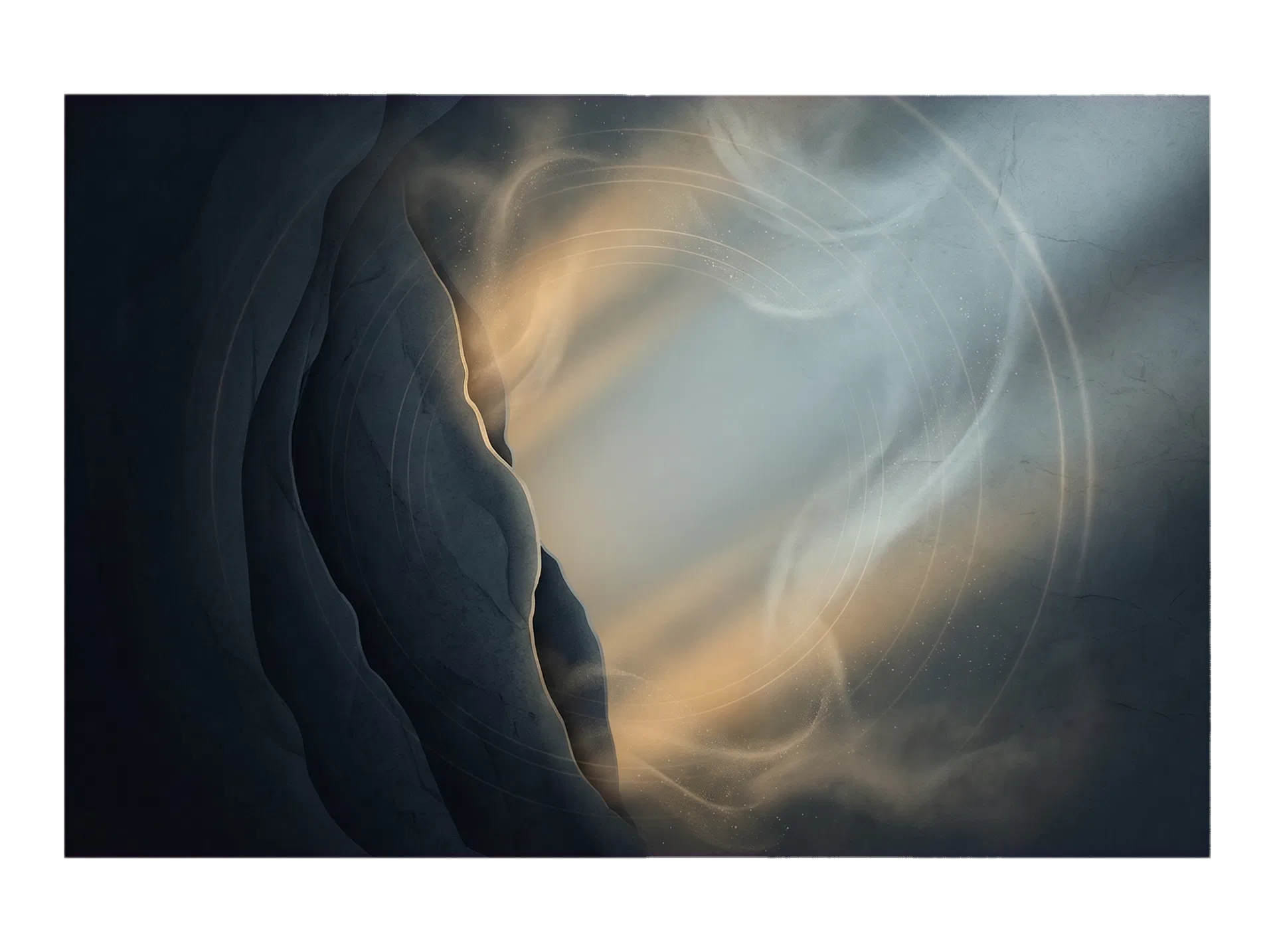 裂隙中透出光束的抽象背景