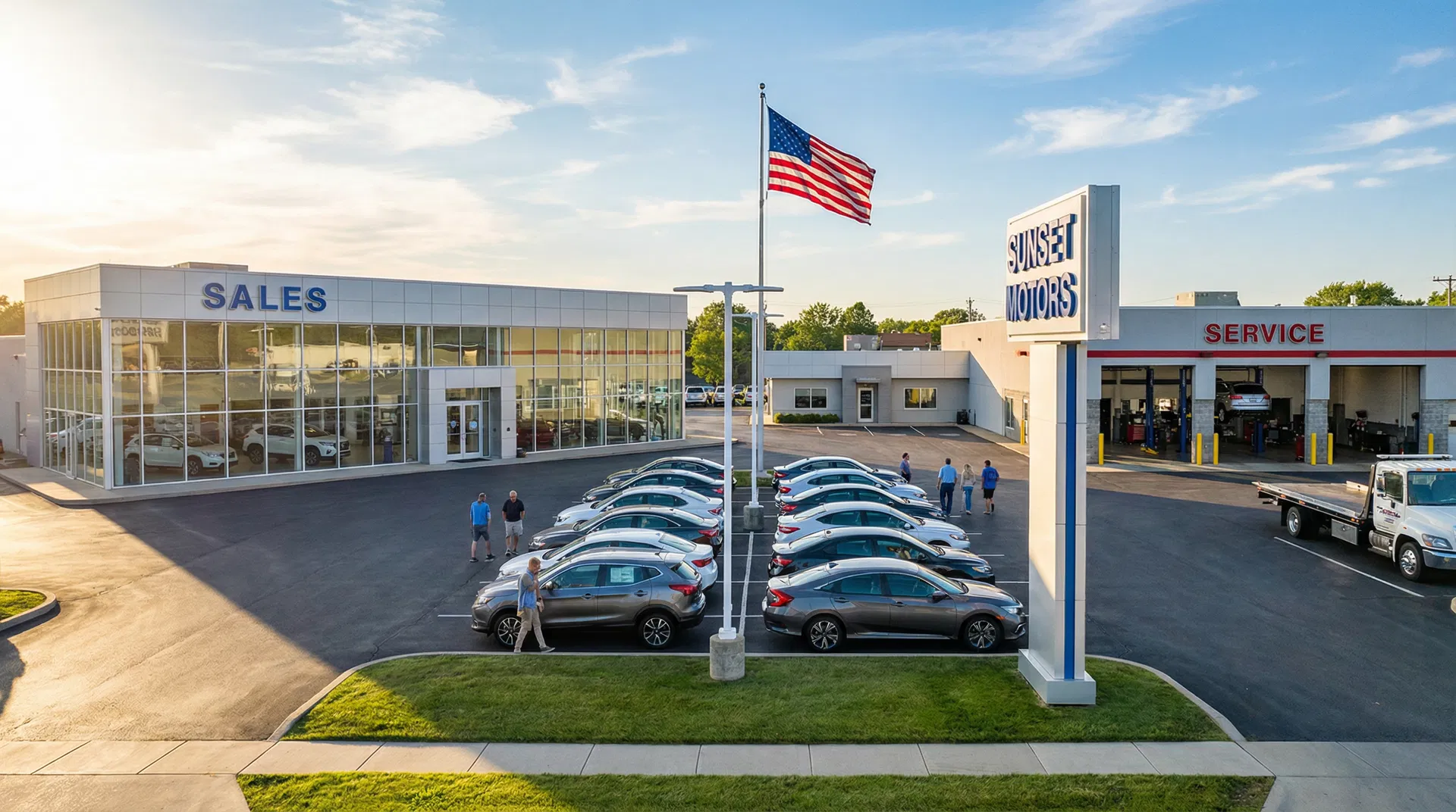 Interactive dealership coverage map