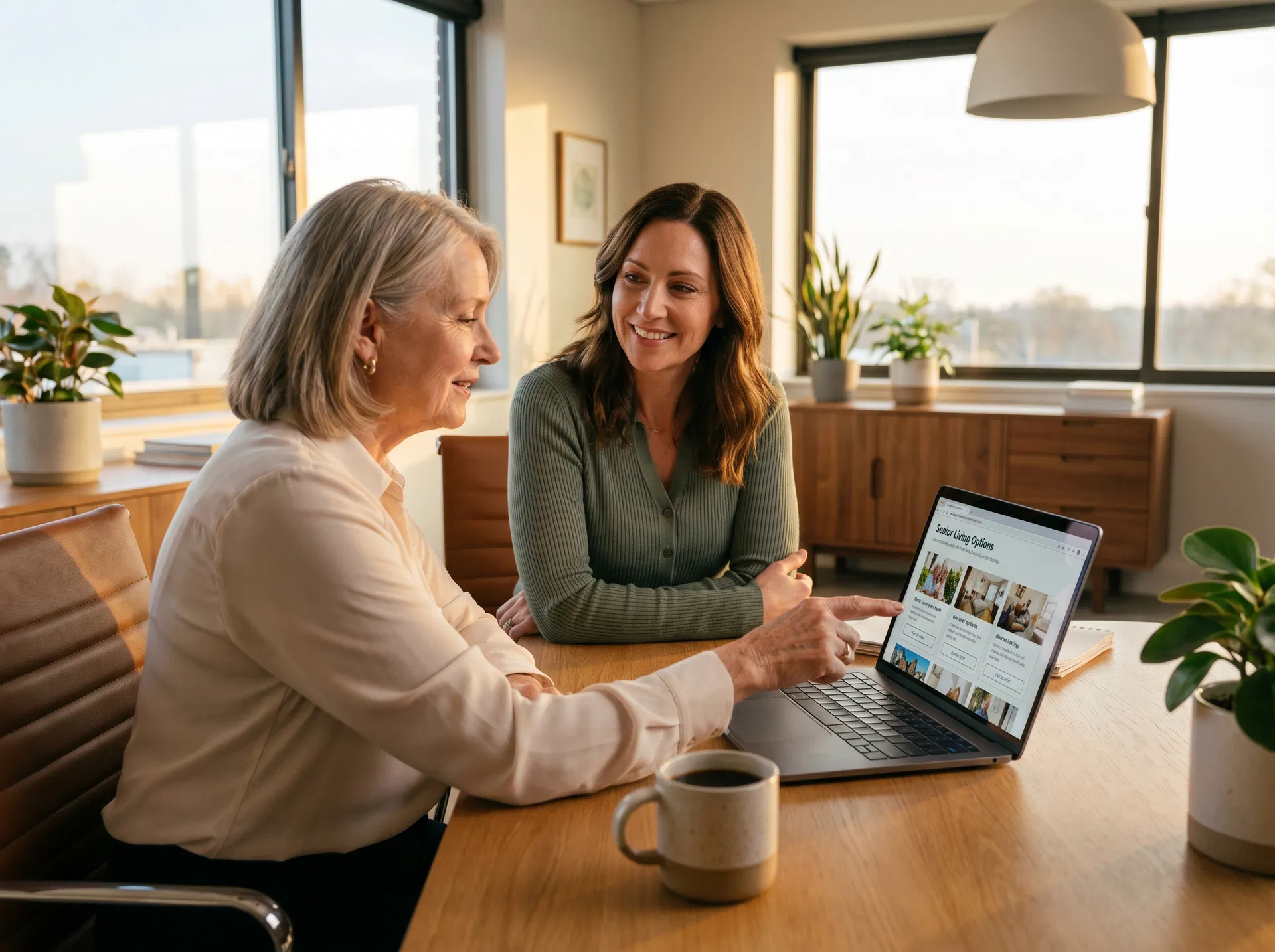 Advisor helping a family