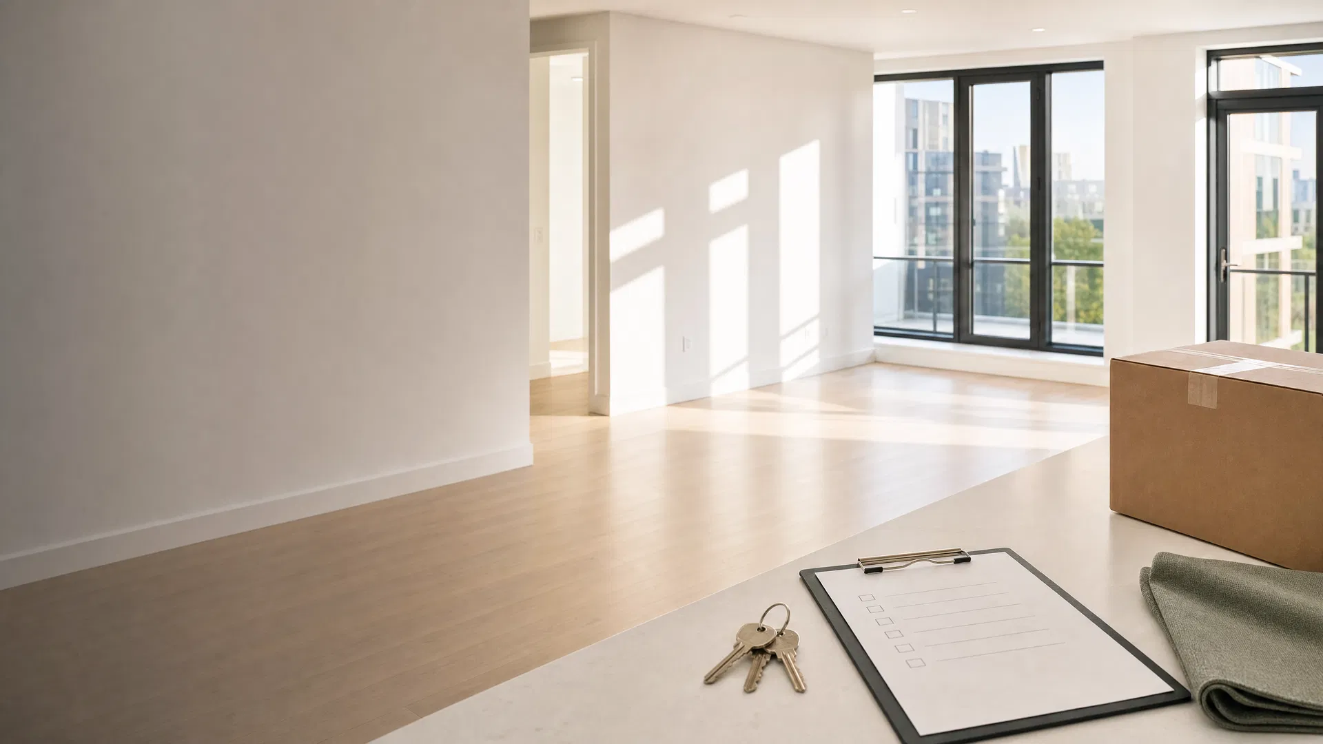Freshly cleaned move-ready apartment