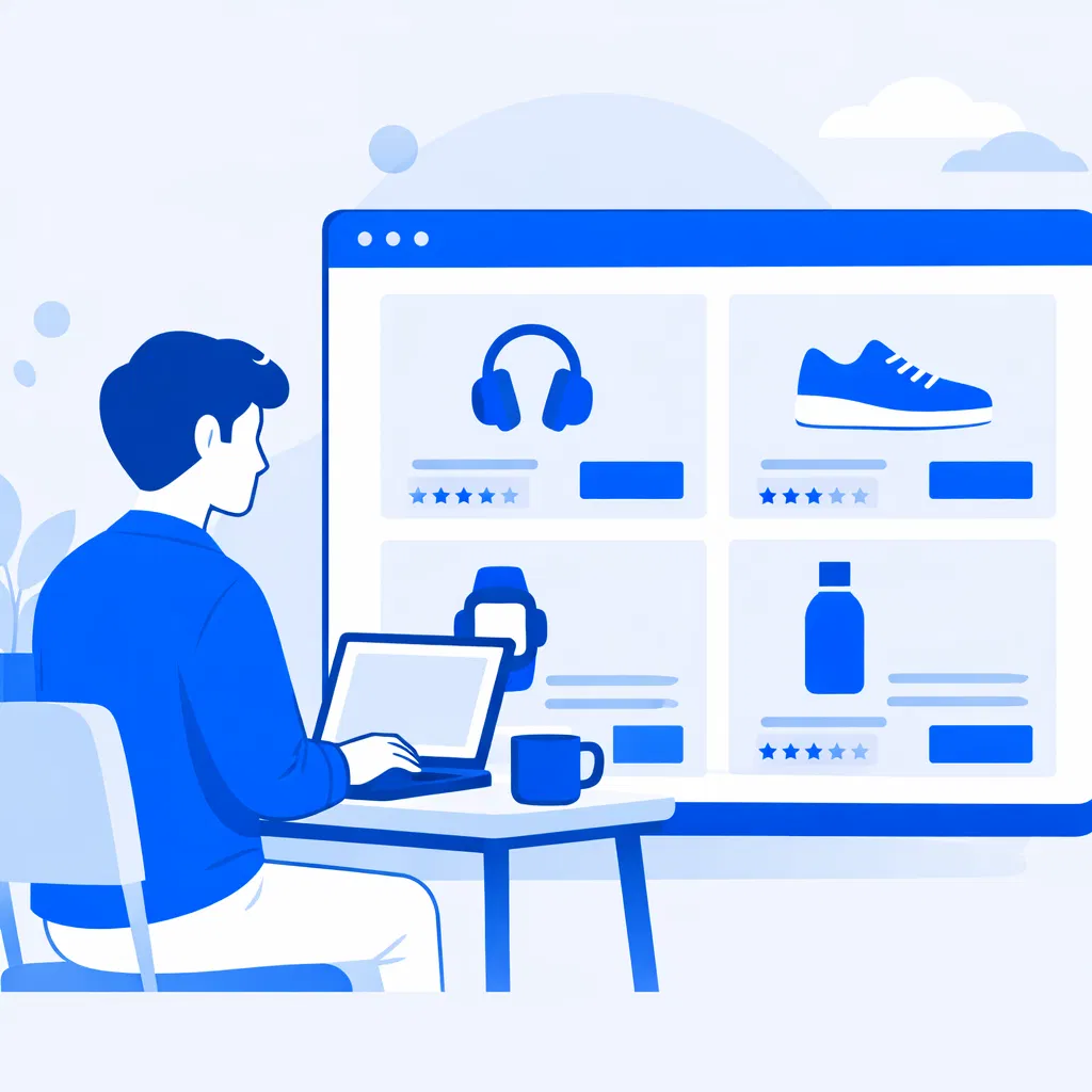 Менеджер проверяет карточки товаров на Ozon