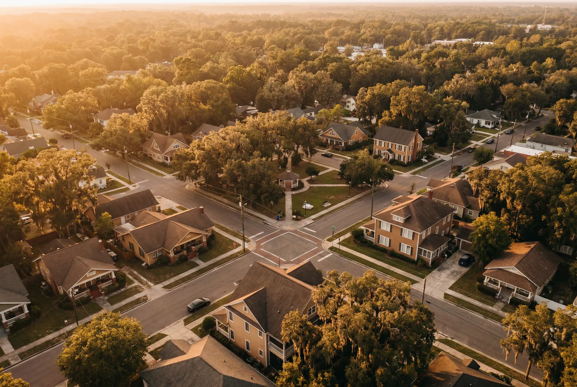 Aerial view of Eatonville