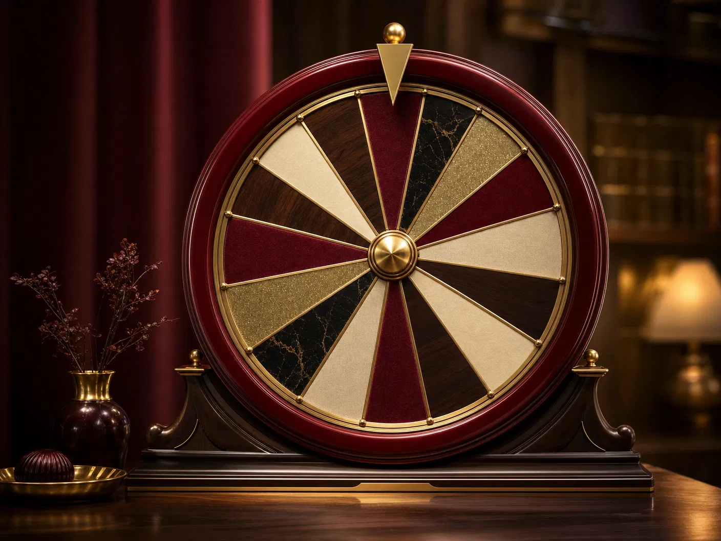Unbranded vintage spin wheel without text