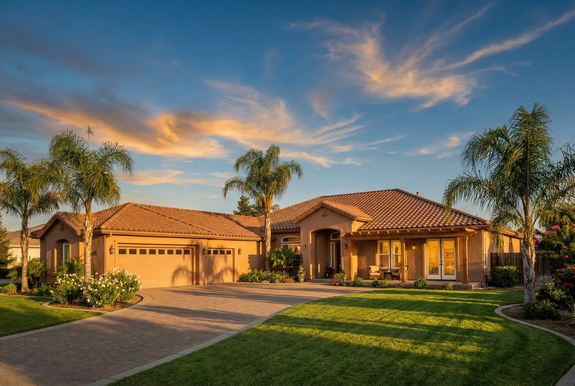Beautiful Los Banos home at golden hour