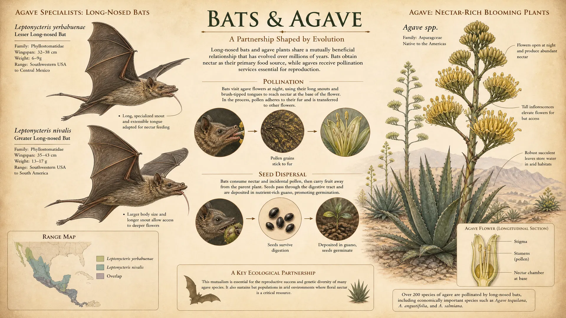Bats and agave relationship