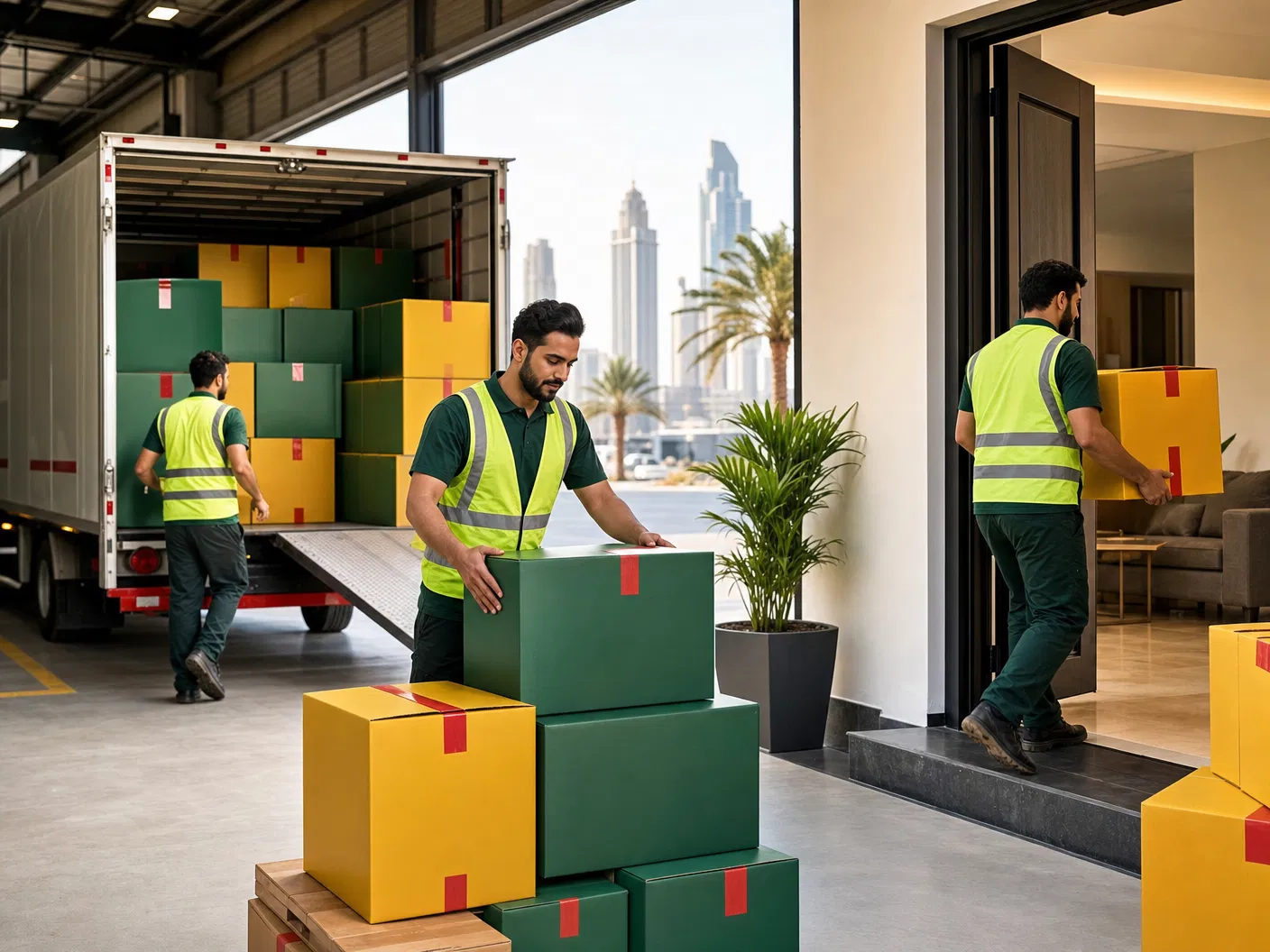 Door-to-door delivery and home mover service in UAE