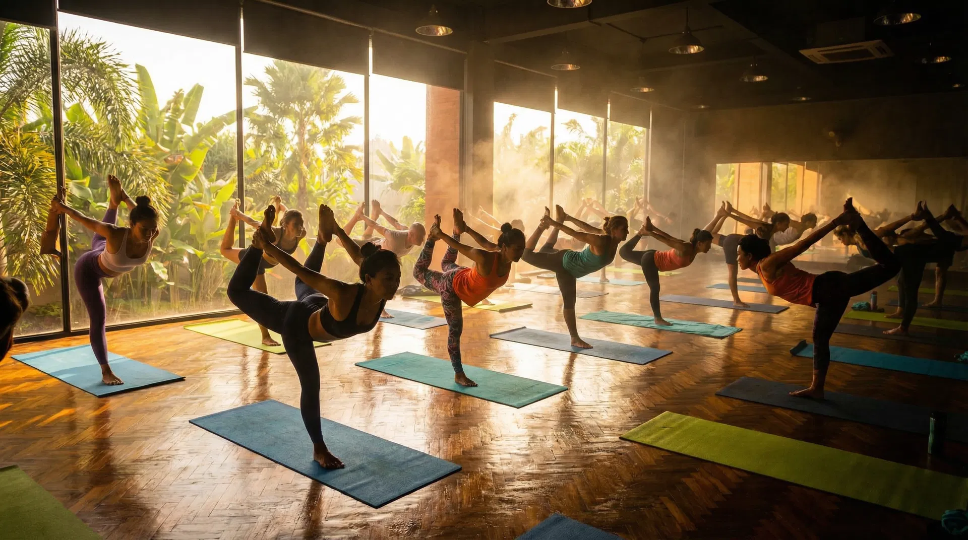 Bikram Hot Yoga class in Bali