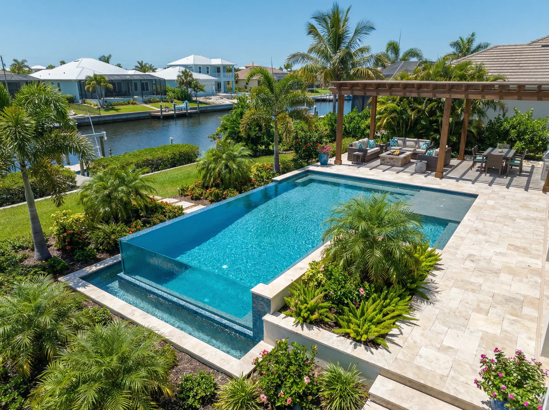 Award-winning pool by Pool Creations Venice FL